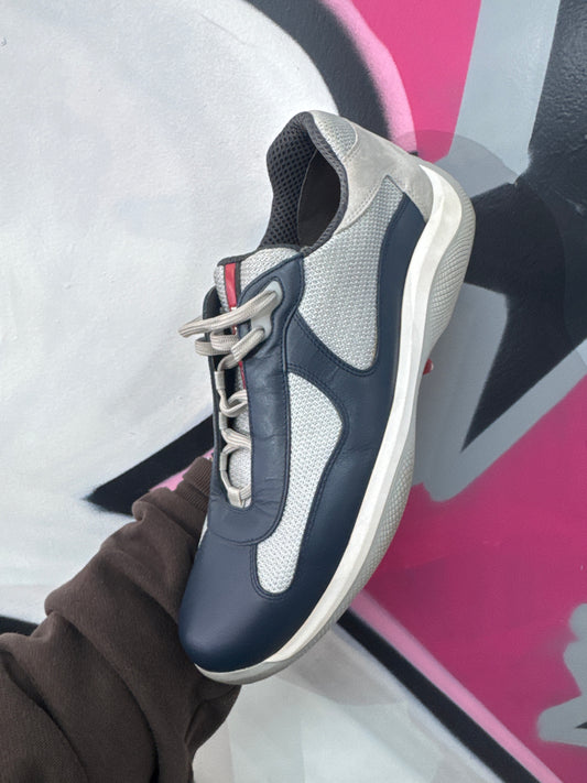 Prada Cup Navy Sneakers