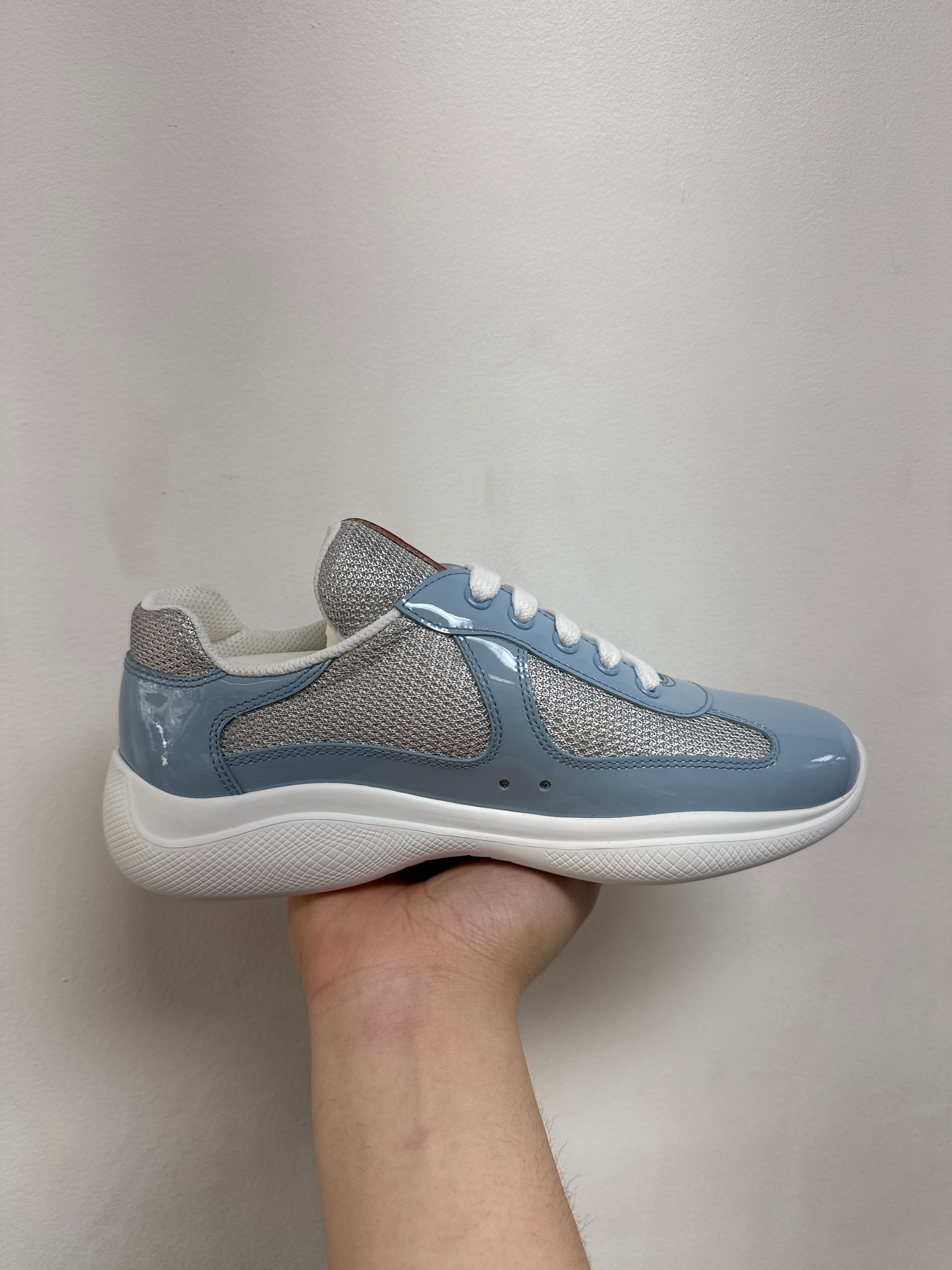 Prada Baby Blue White Cups Sneakers