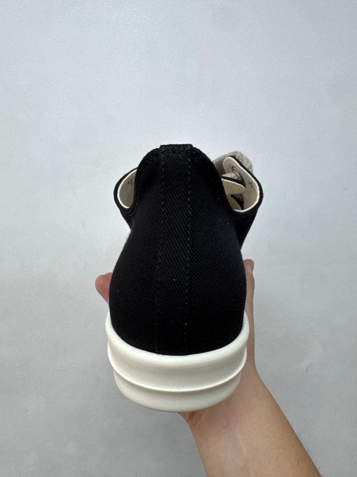 Rick Owens Black & Milk DRKSHDW Jumbo Lace Ramone Low Sneakers
