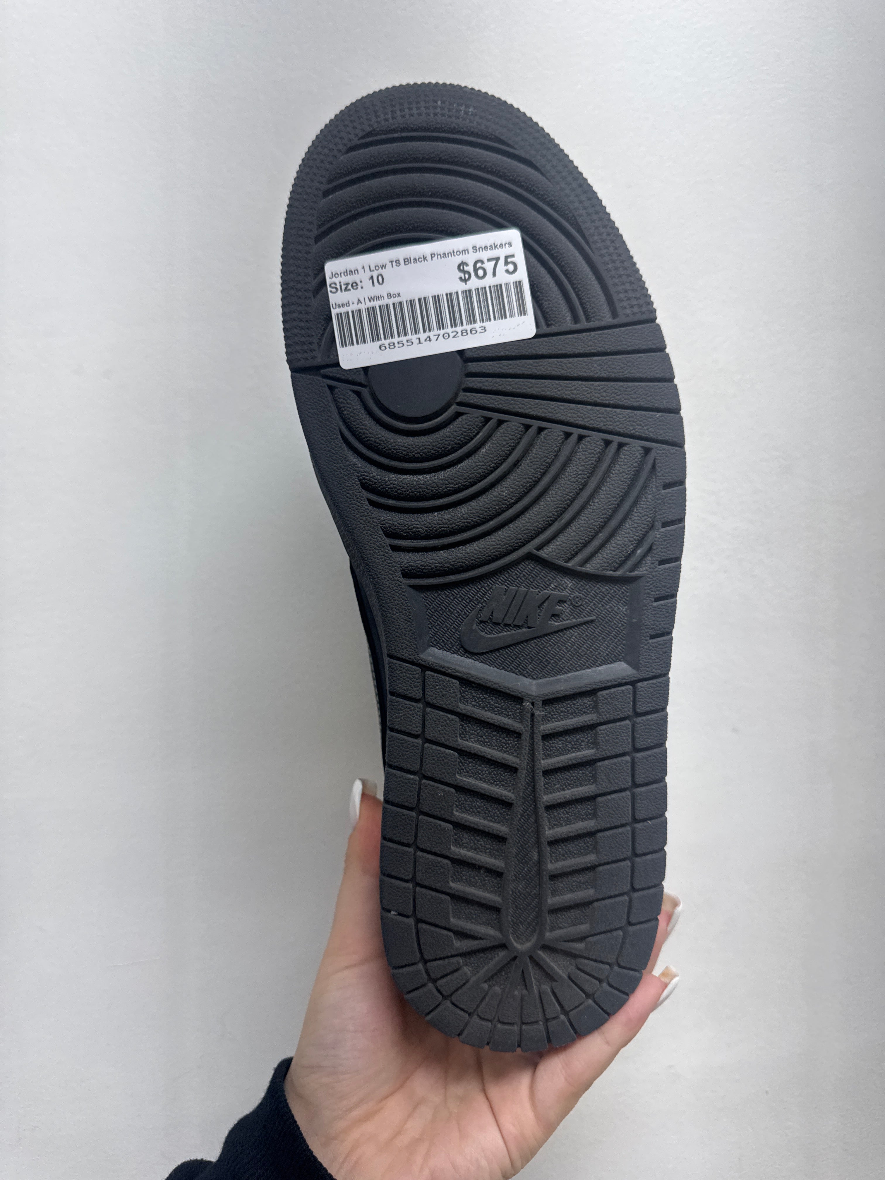 Jordan 1 Low TS Black Phantom Sneakers