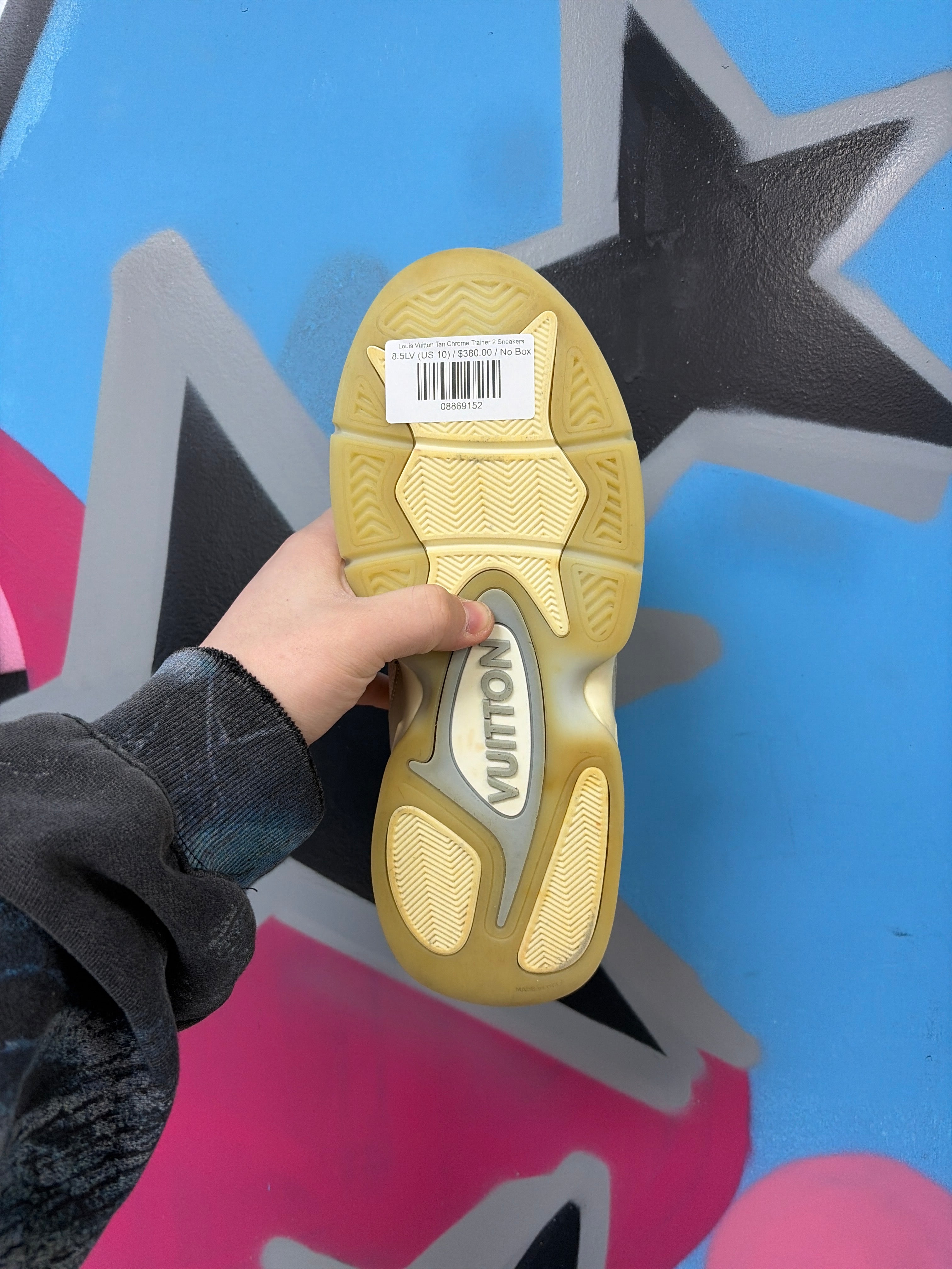 Louis Vuitton Tan Chrome Trainer 2 Sneakers