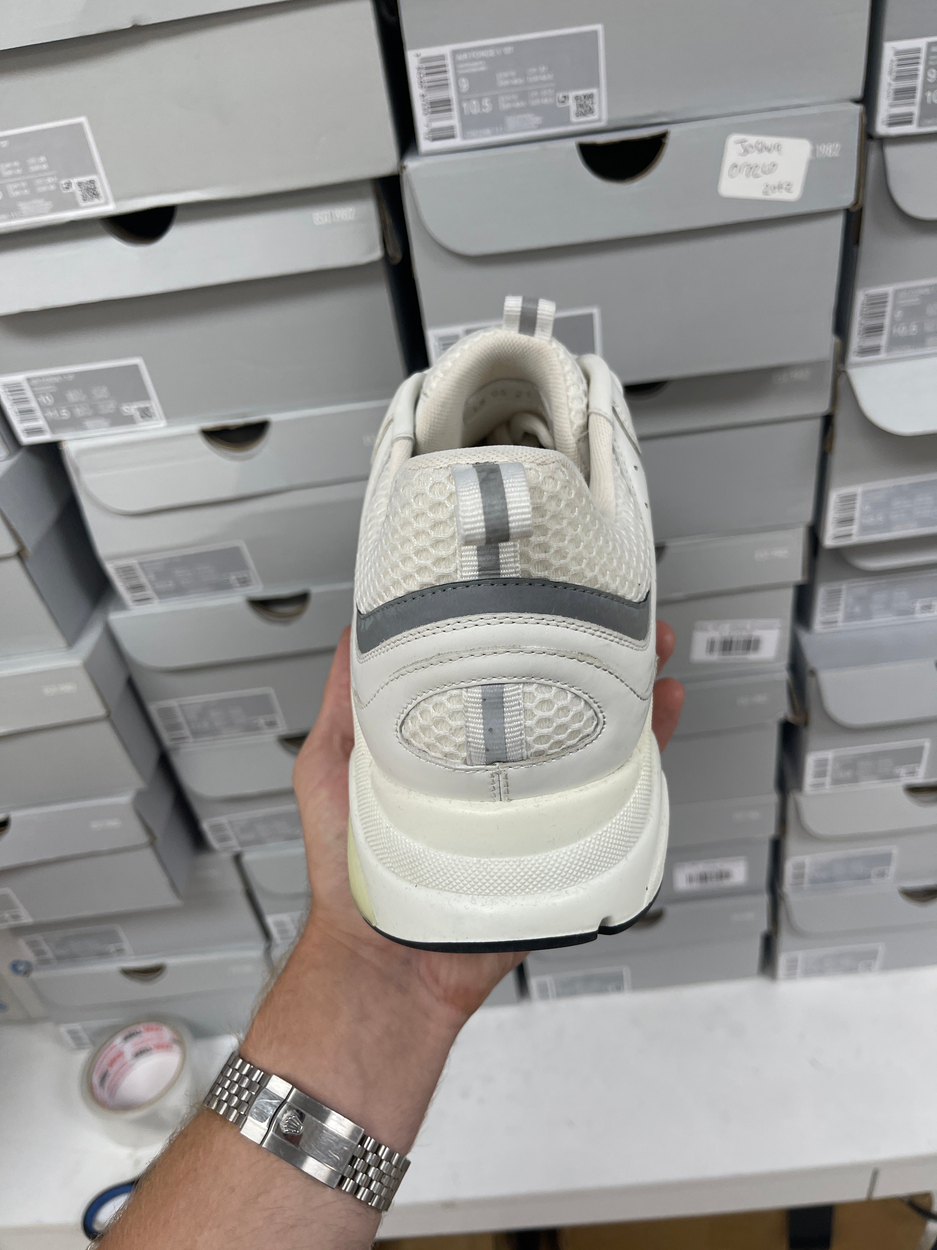 Dior White Silver B22 Sneakers