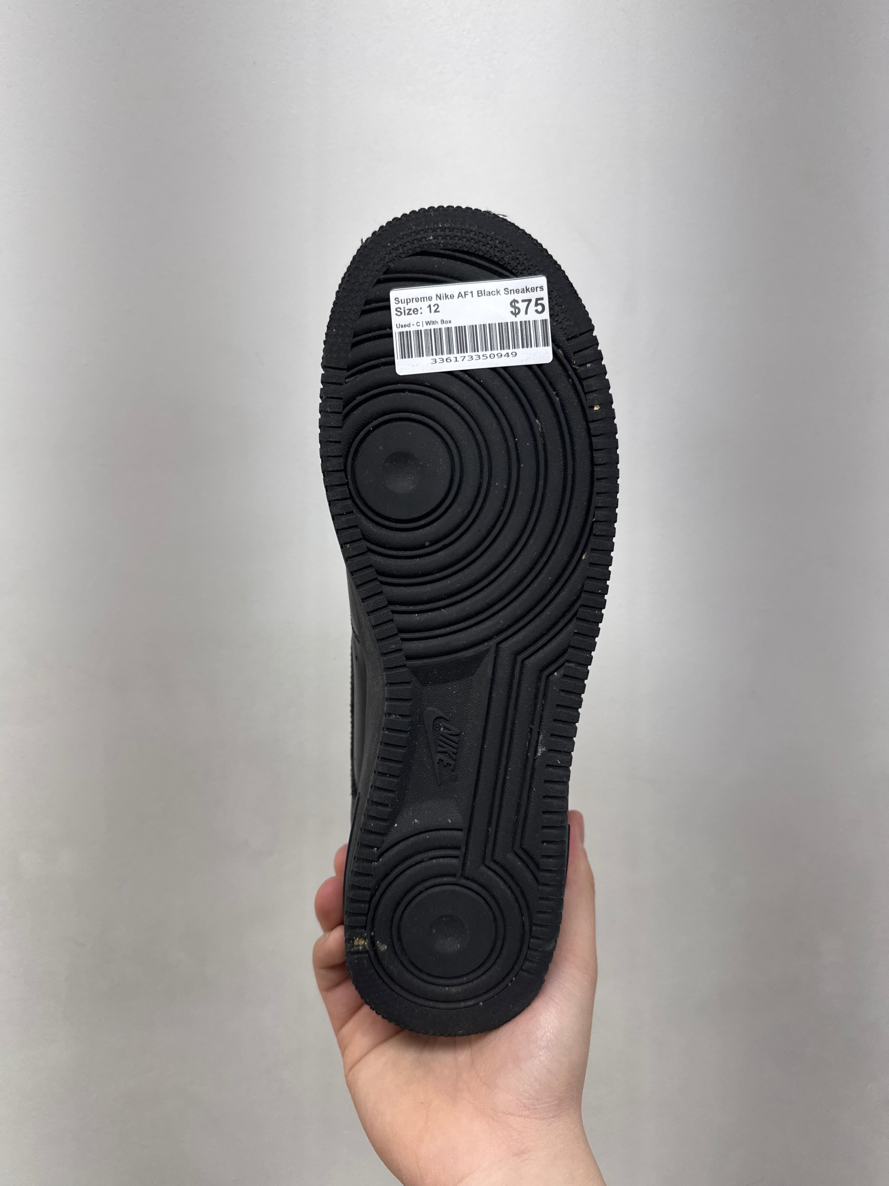 Supreme Nike AF1 Black Sneakers