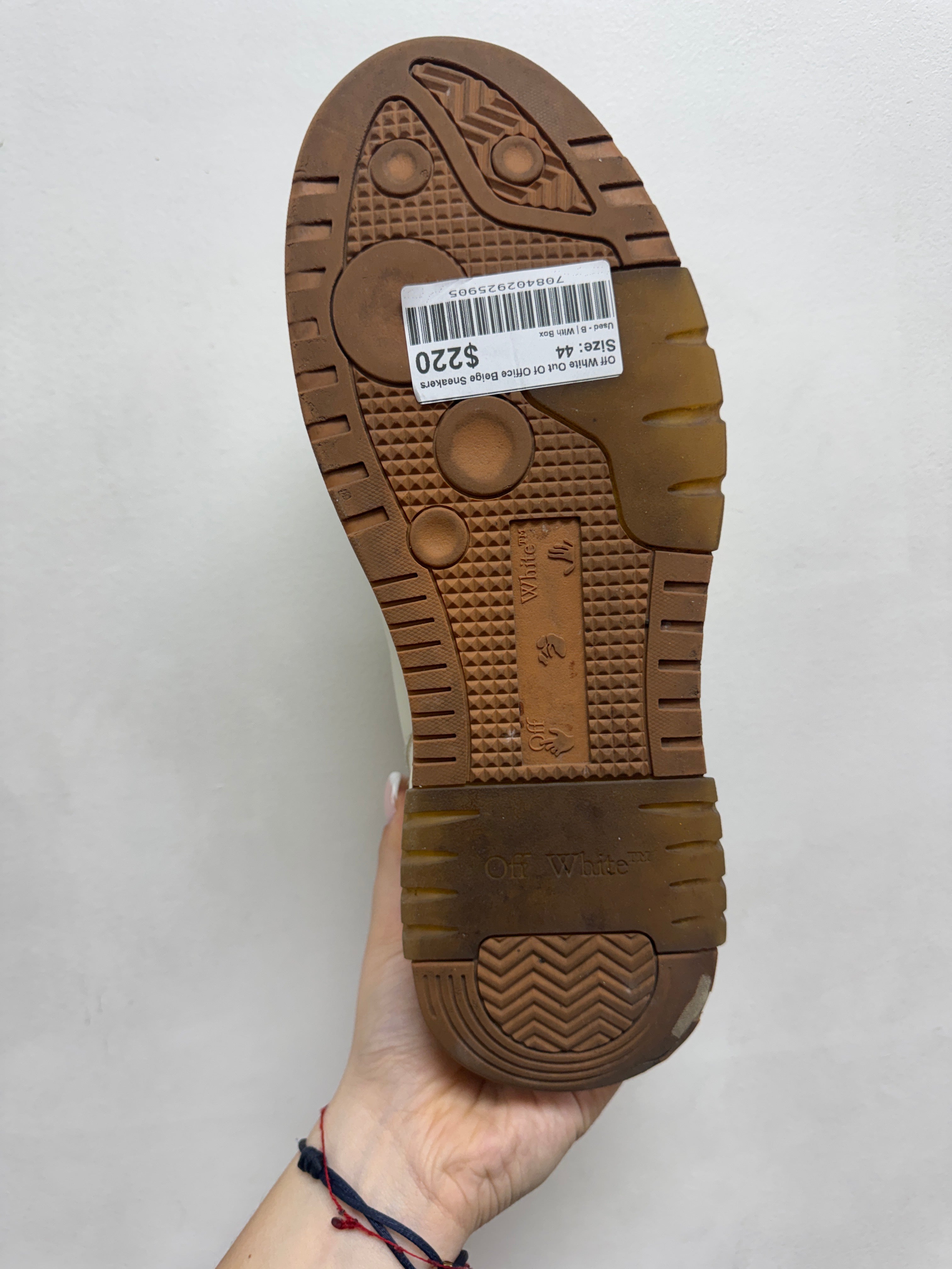 Off White Out Of Office Beige Sneakers