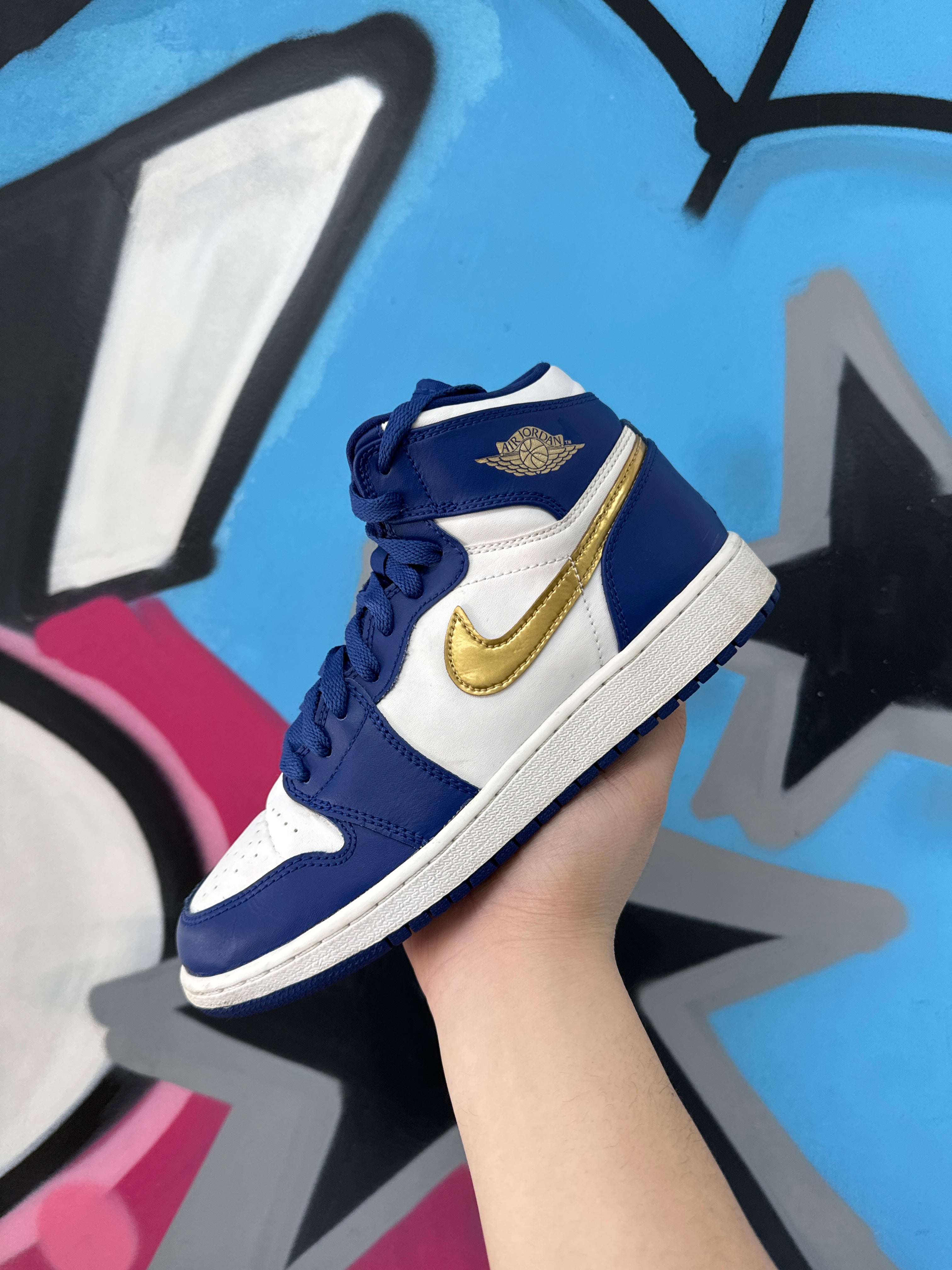 Jordan Blue Gold Medal Sneakers