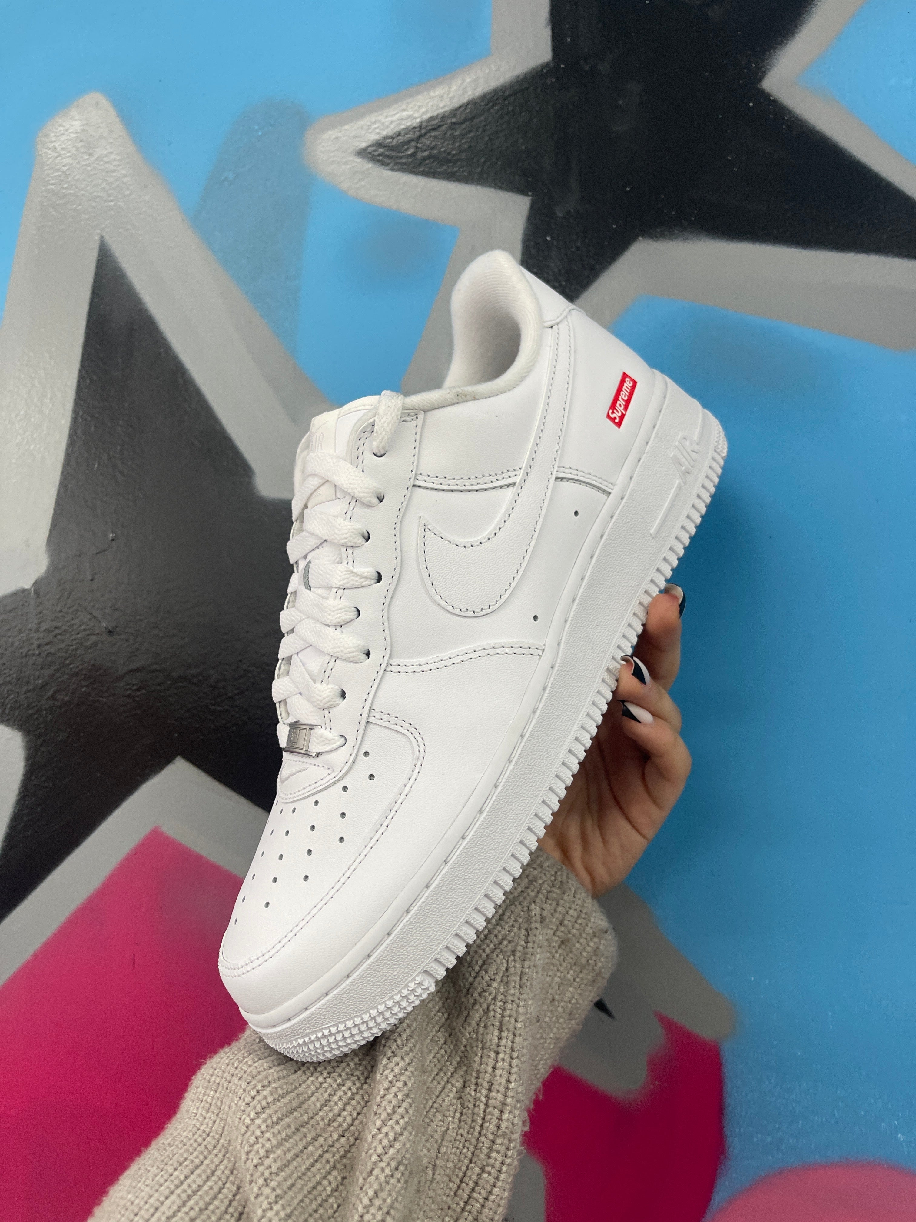 Supreme AF1 White  New 6.5 With Box