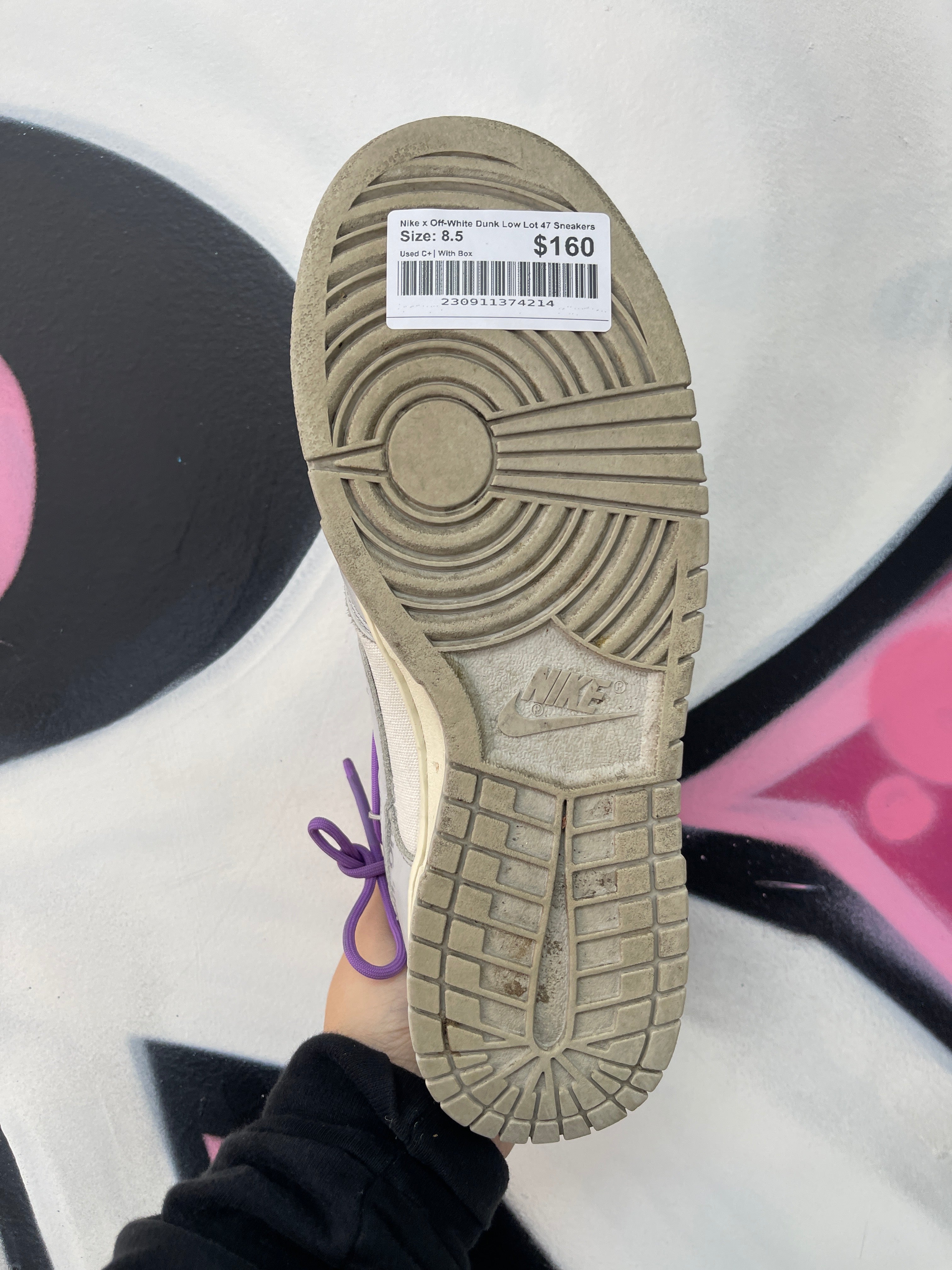 Nike x Off-White Dunk Low Lot 47 Sneakers