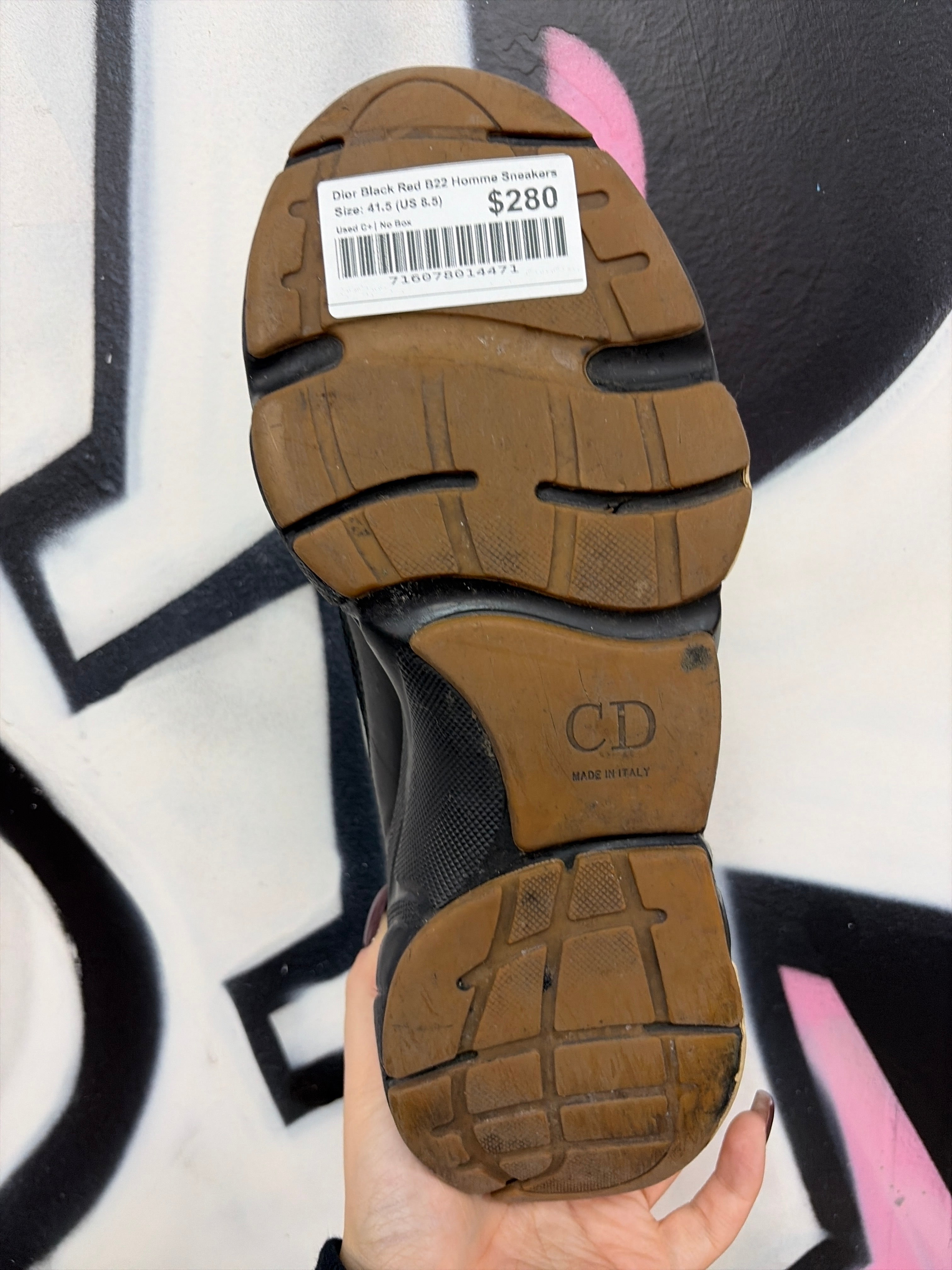 Dior Black Red B22 Homme Sneakers