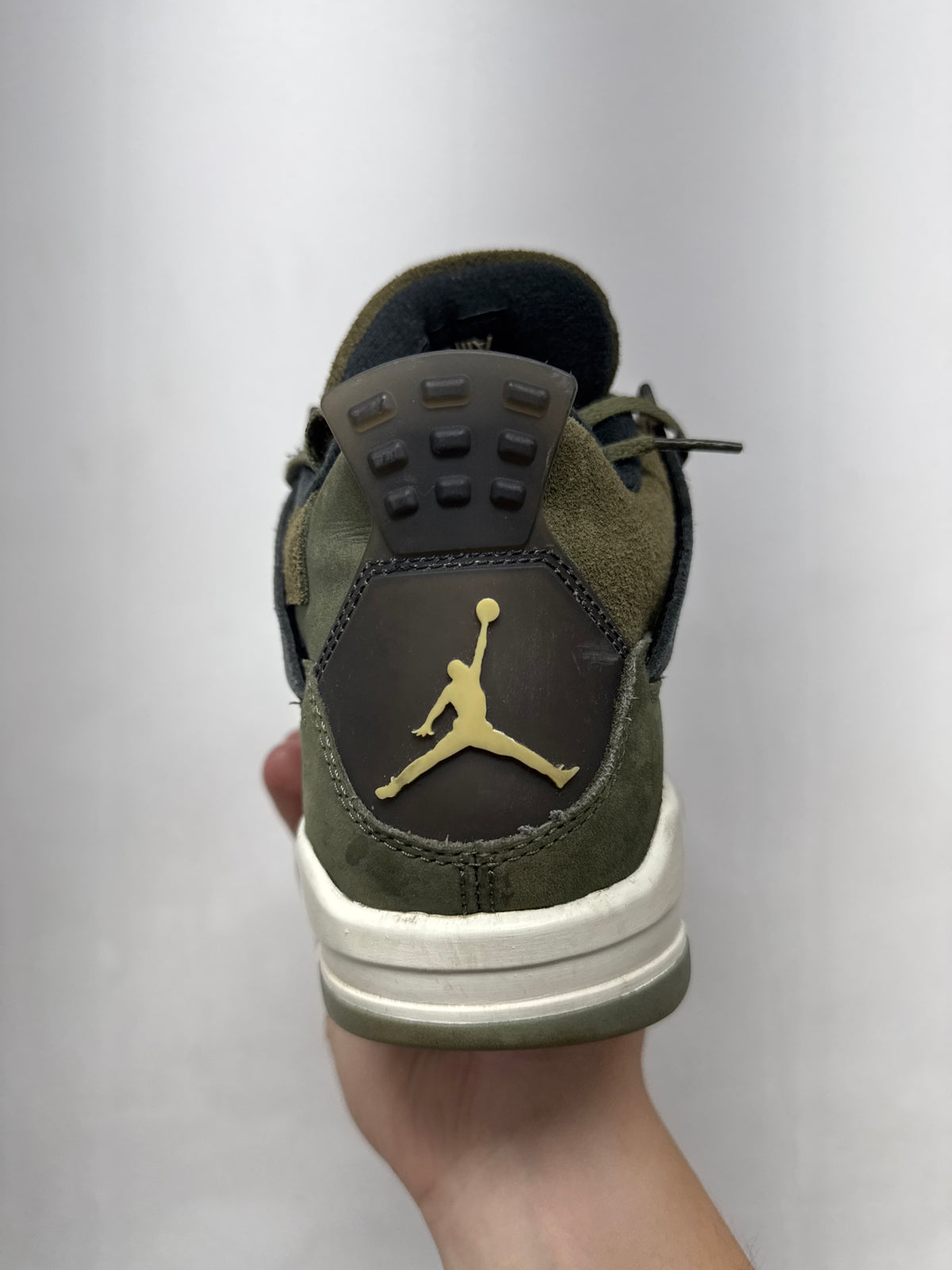 Jordan 4 Medium Olive Sneakers