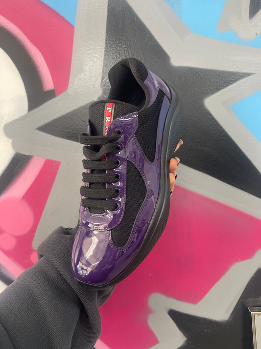 Prada Cup Purple Black Like New 7P (US 8.5) No Box