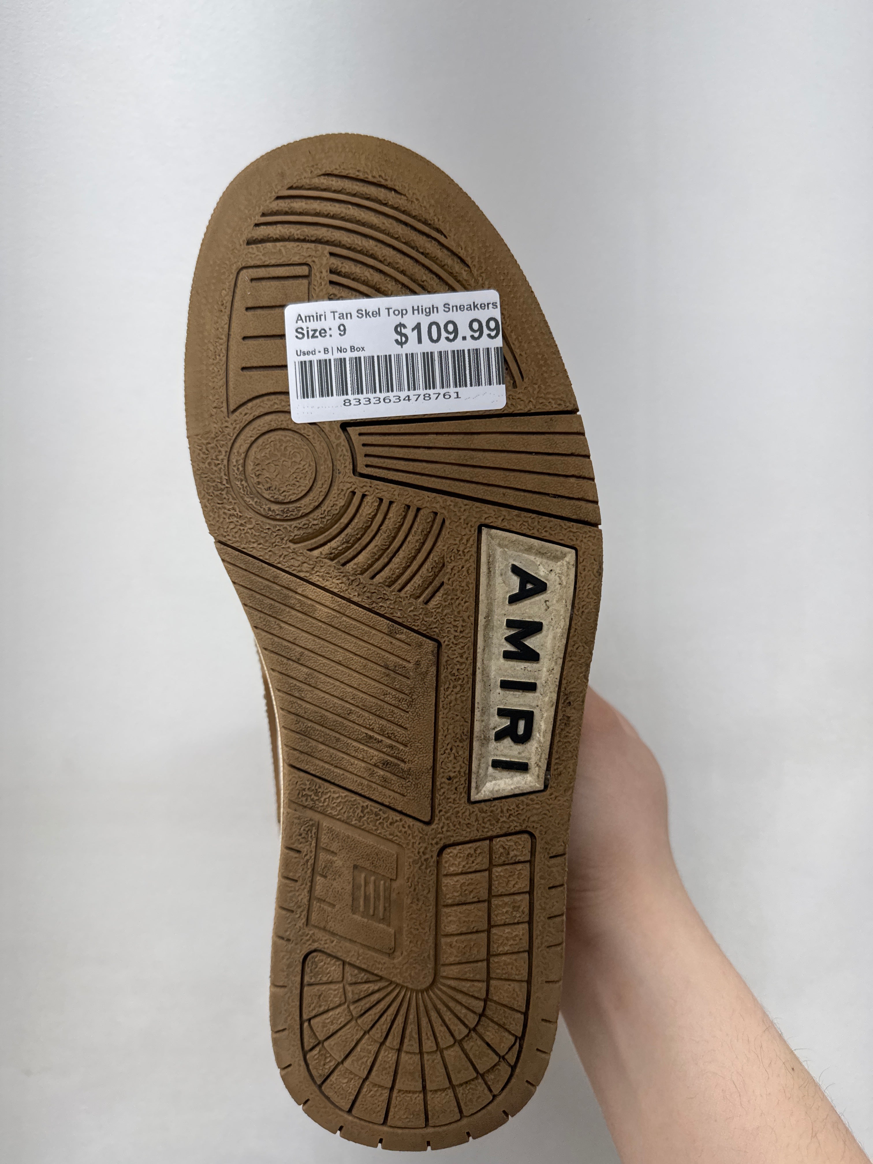 Amiri Tan Skel Top High Sneakers
