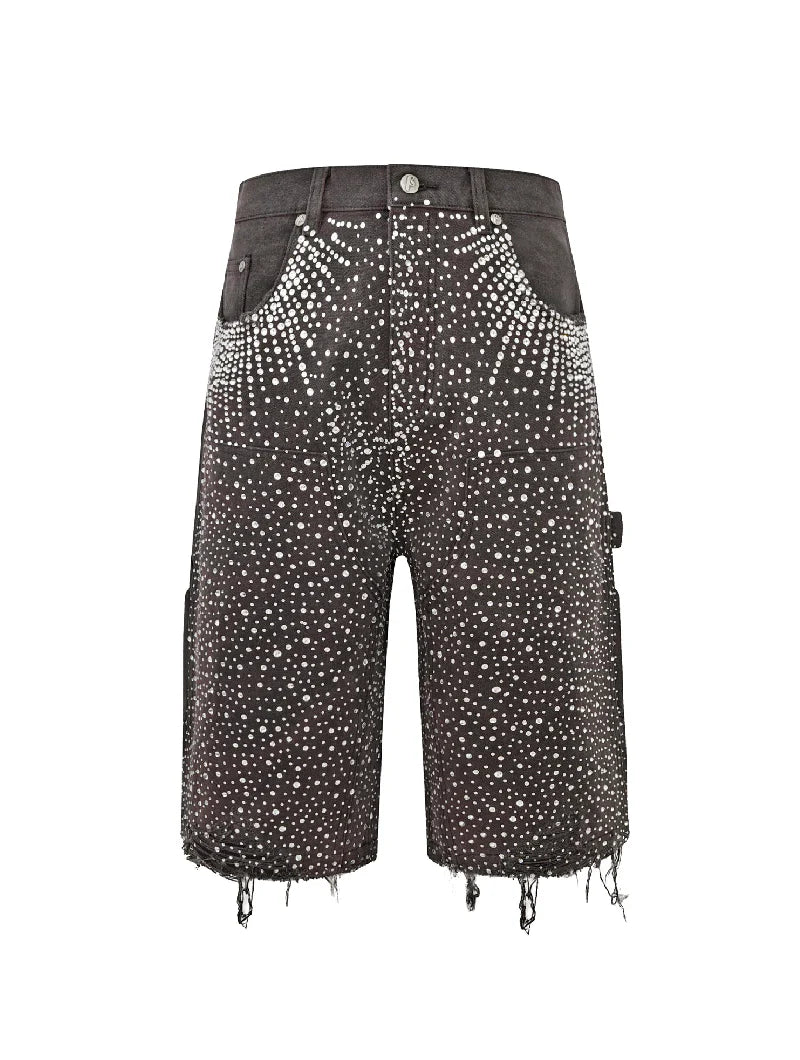 Birth of Royal Child 'Diamond' Brown Jean Shorts
