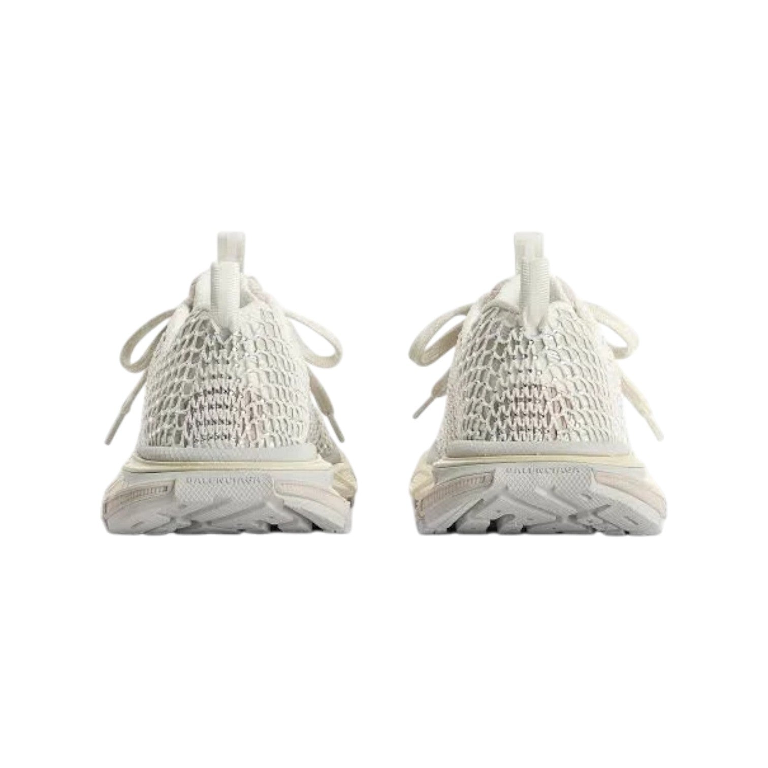 Balenciaga '3XL Crystal Fishnet' Eggshell Sneakers