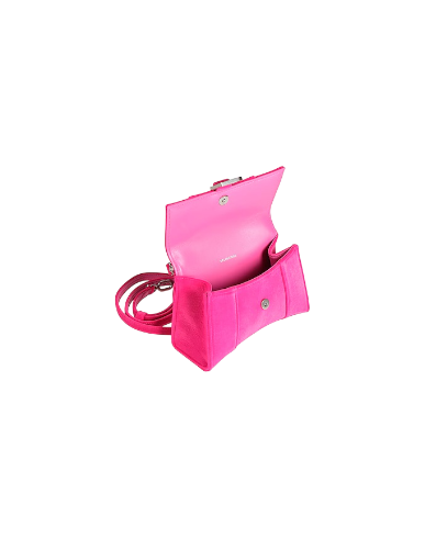 Balenciaga 'Hourglass' Pink Leather Suede Bag