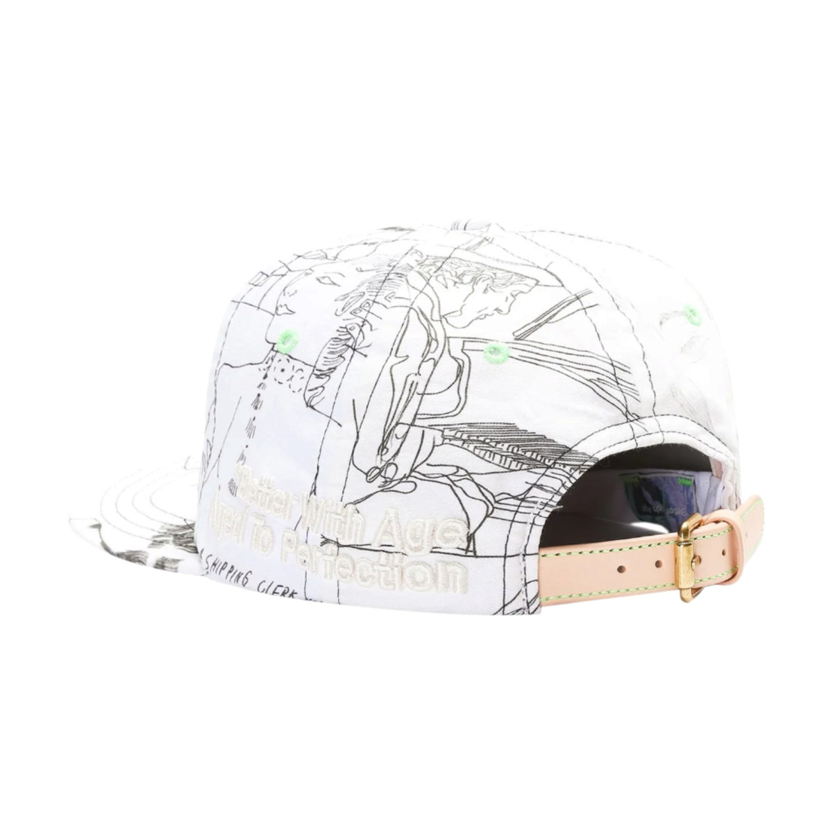 Better With Age 'Doodle Reconstructed Button Down' White Hat