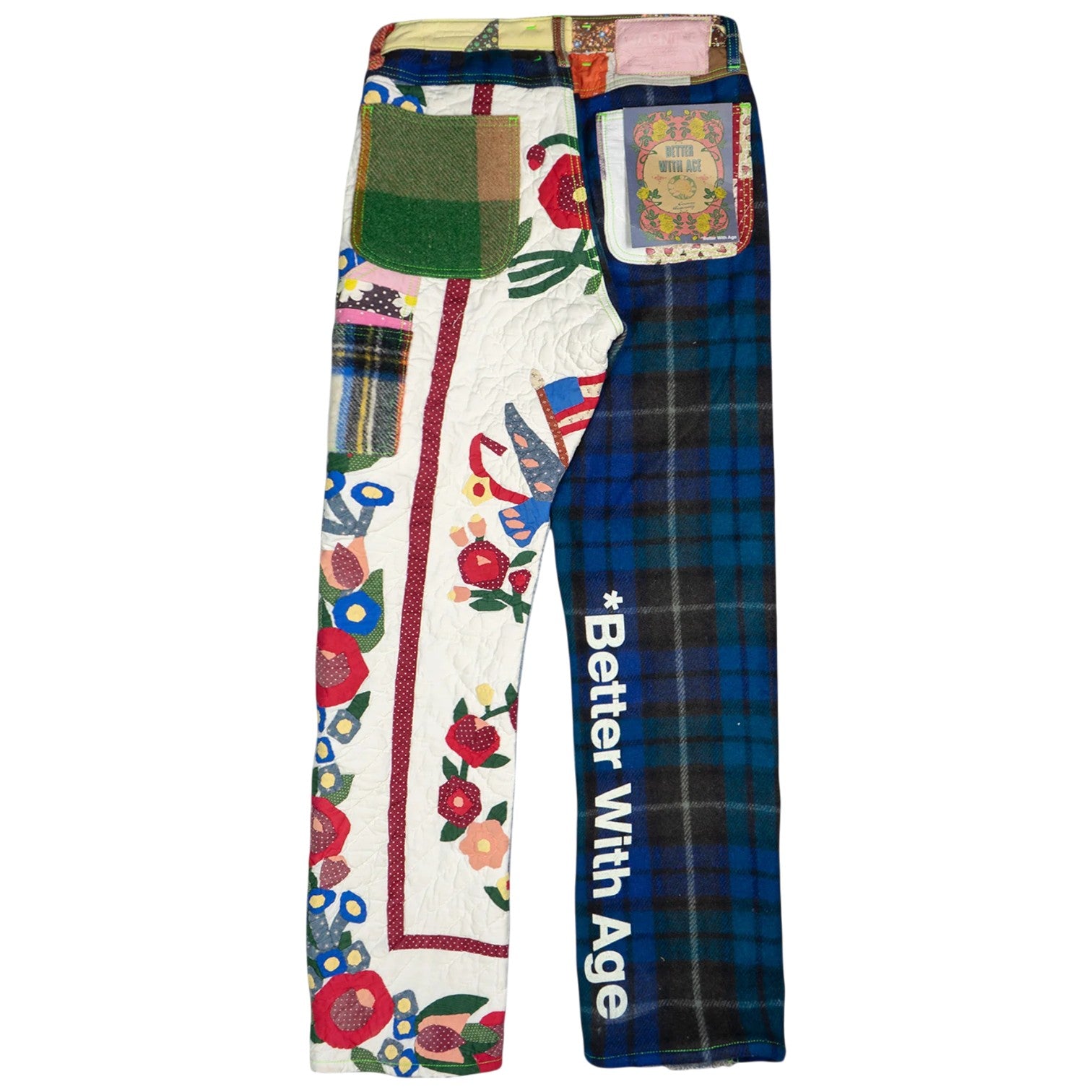 Better With Age 'Esther Mixed Media' Trouser Multicolored Jeans