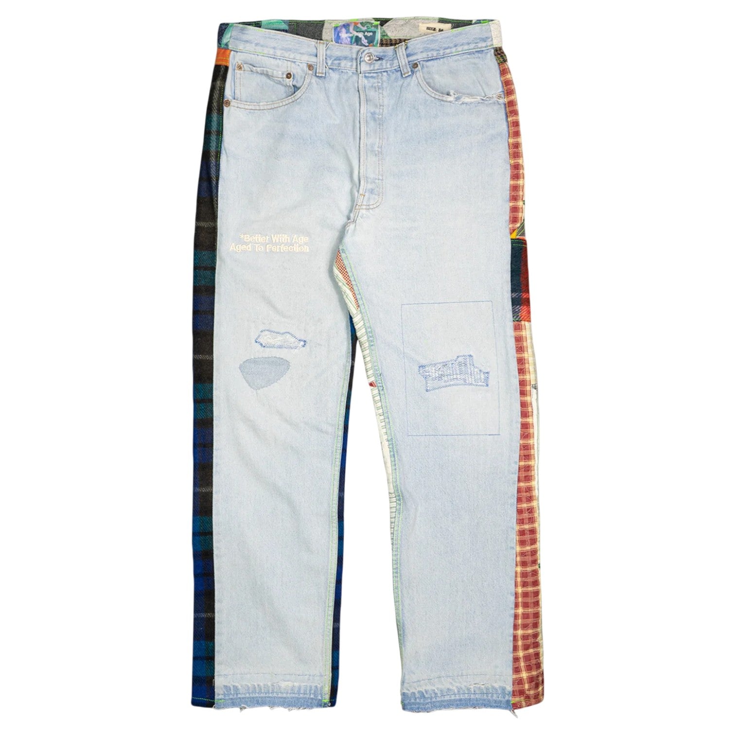 Better With Age 'Esther Mixed Media' Trouser Multicolored Jeans