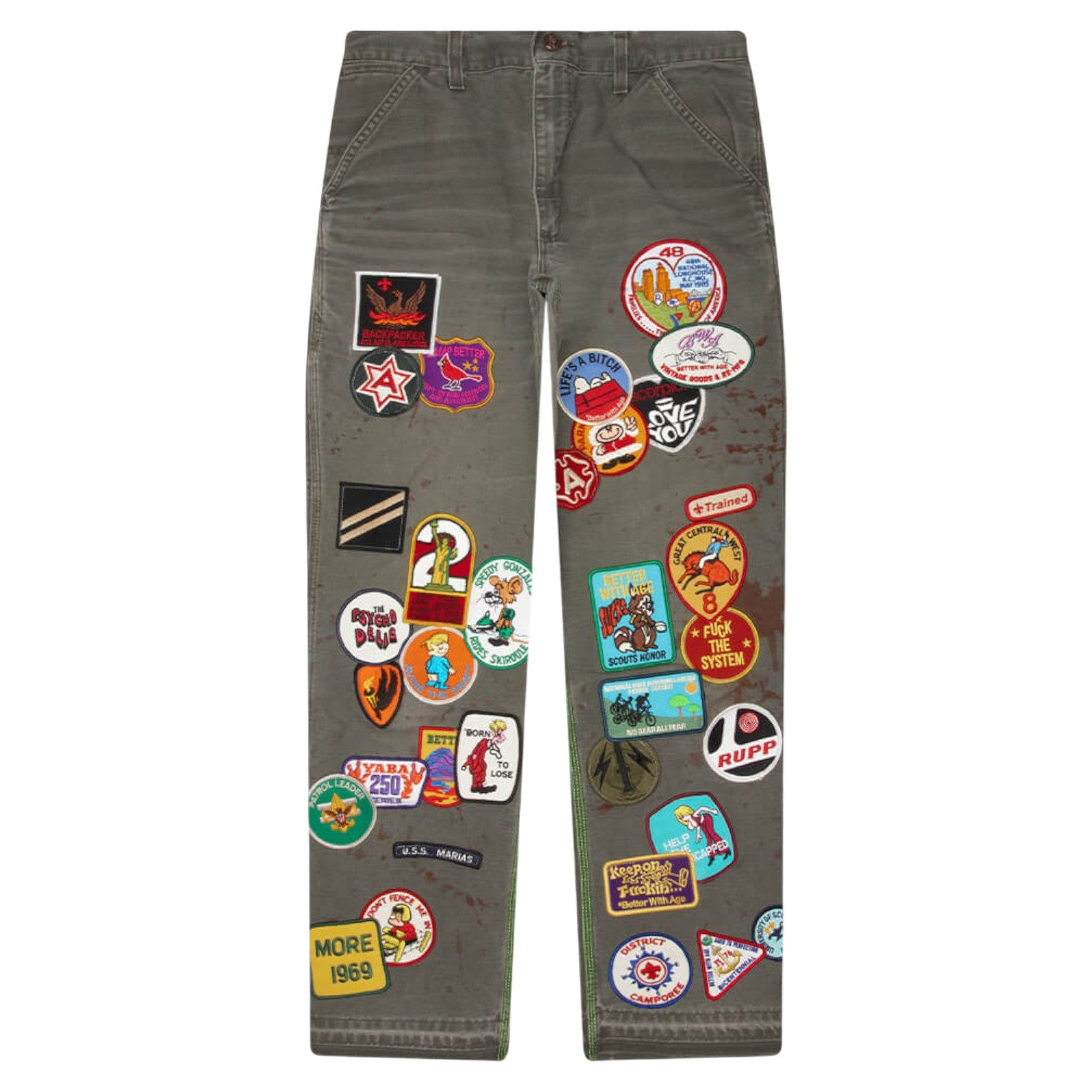 Better With Age 'Gentlemen's Carpenter' Olive Pants