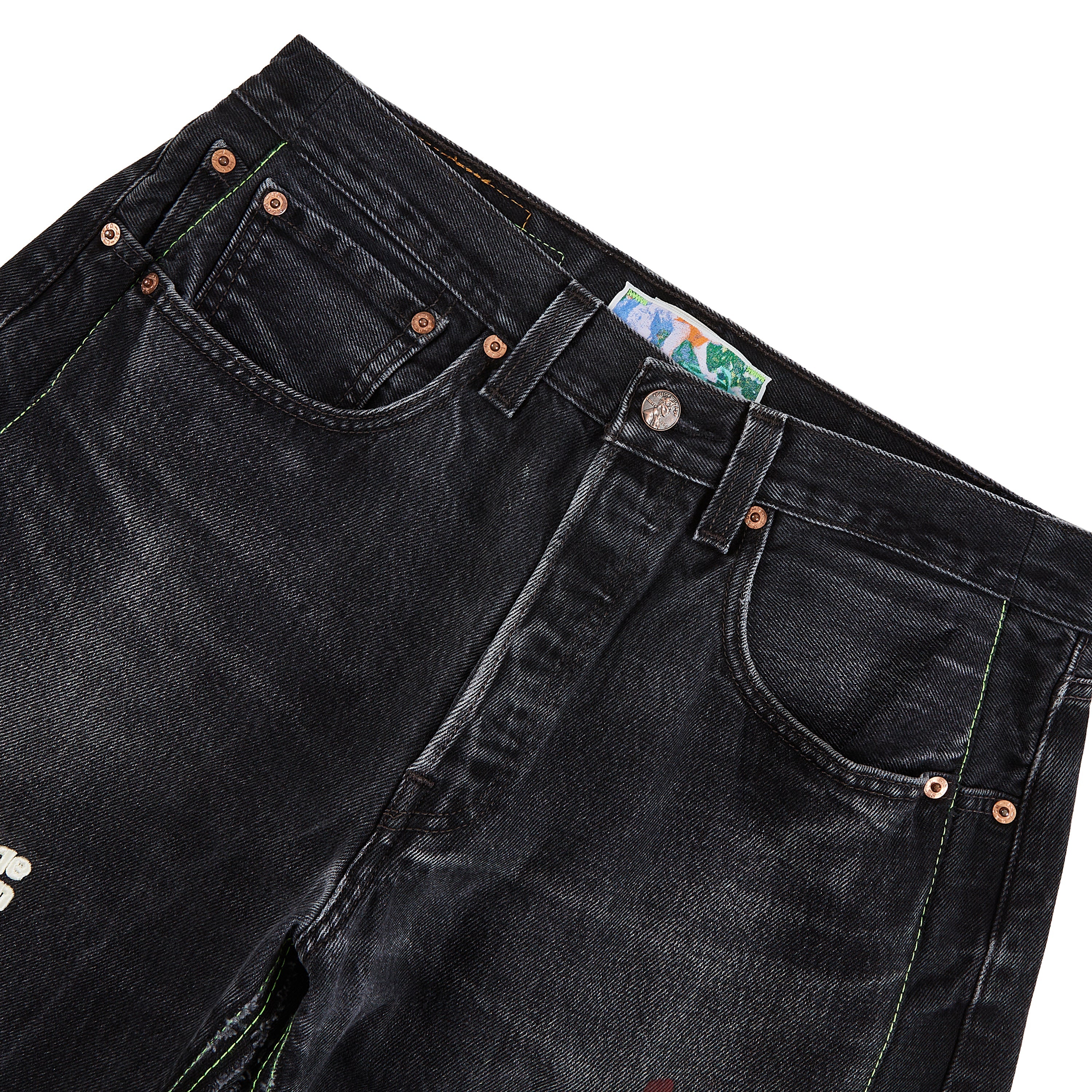 Better With Age 'Monroe Triple Wide' Black Jean Shorts