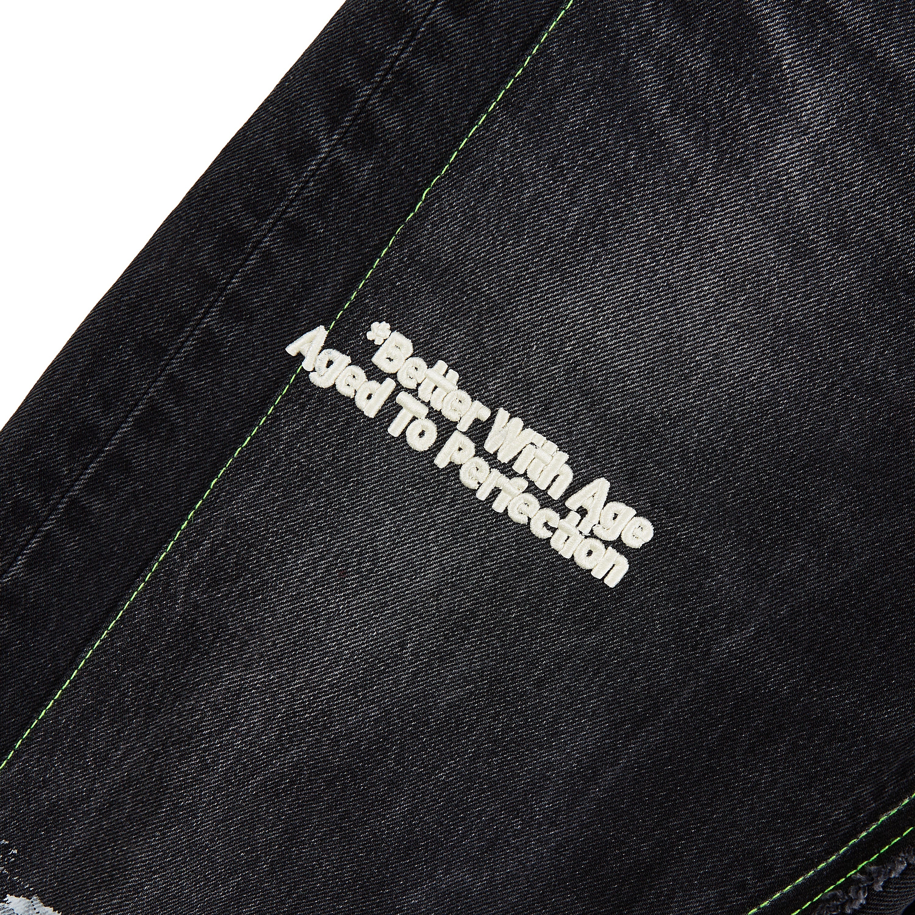 Better With Age 'Monroe Triple Wide' Black Jean Shorts