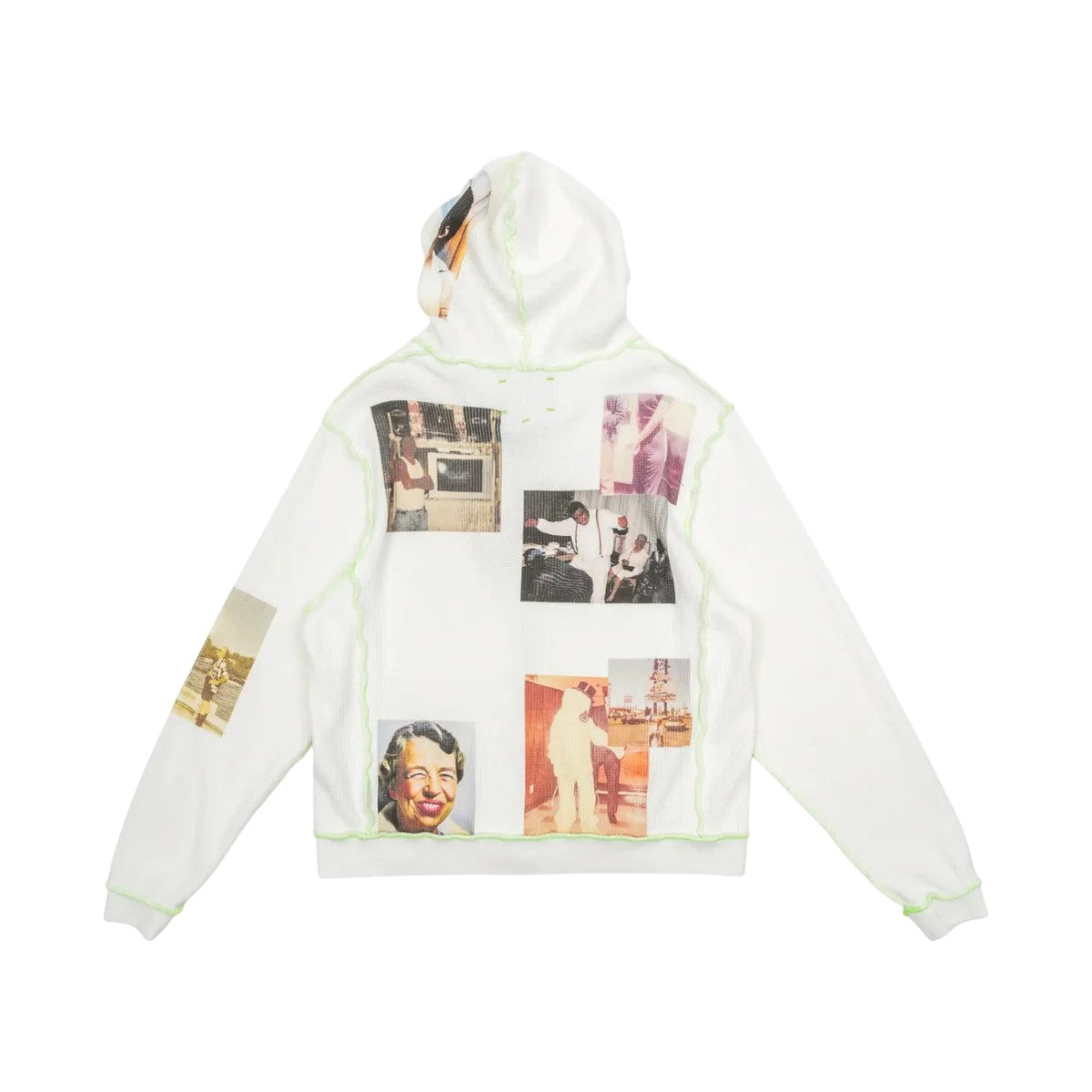 Better With Age 'Ricky' Waffle Knit White Zip Up Hoodie