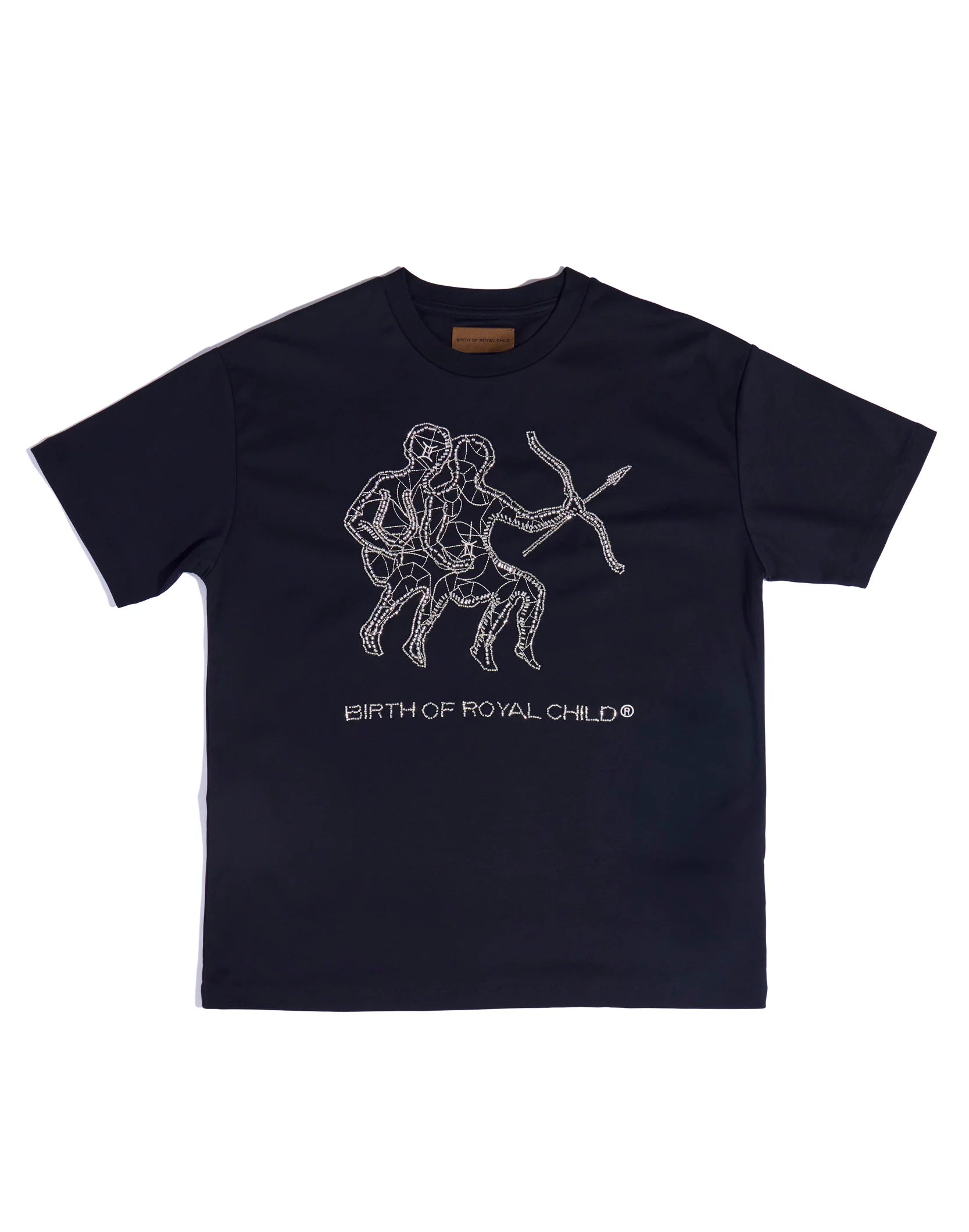 Birth of Royal Child 'Zodiac Gemini' Black Tee