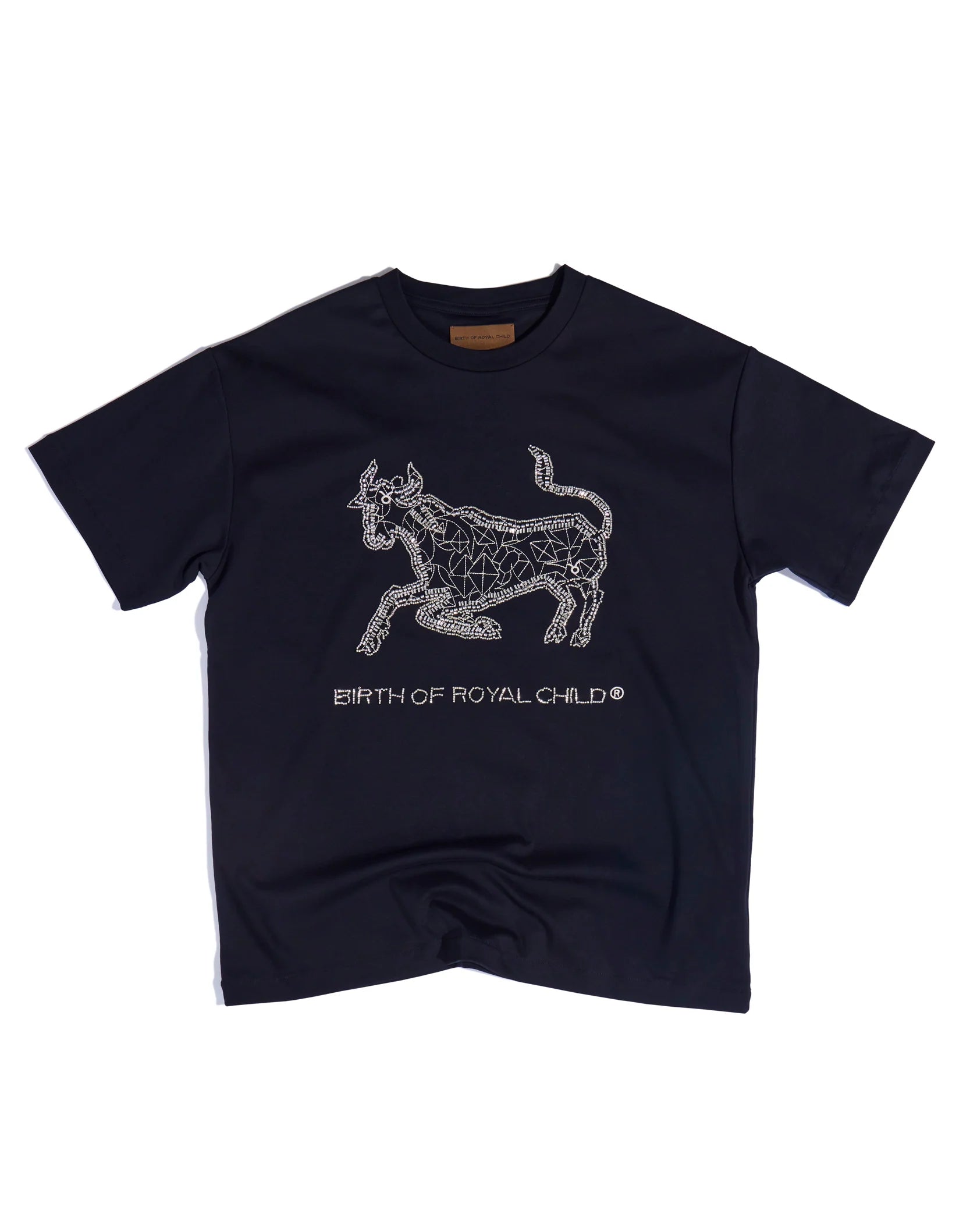 Birth of Royal Child 'Zodiac Taurus' Black Tee