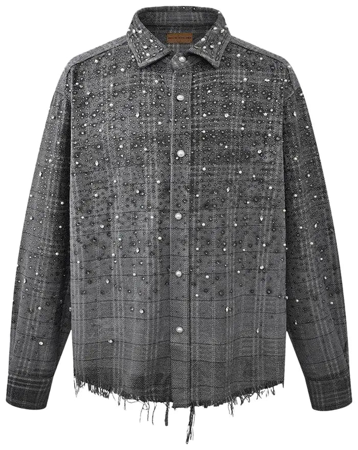 Birth of a Royal Child 'Diamond' Black Button Down Shirt