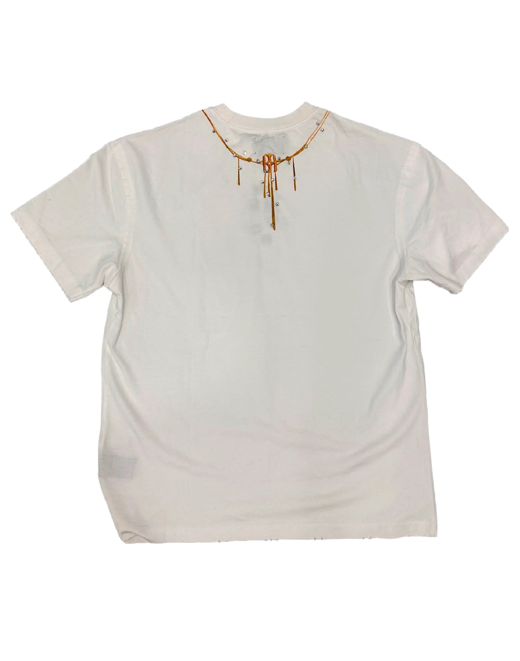 Birth of a Royal Child 'Gemstone Necklace' White Tee