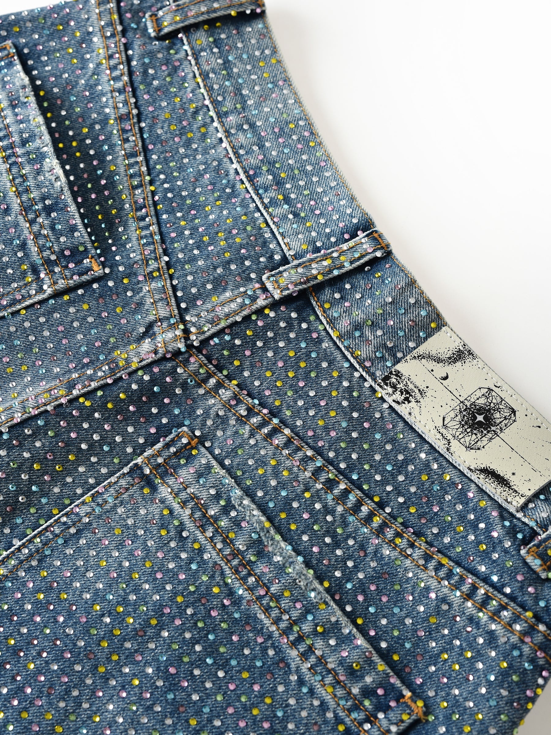Birth of a Royal Child 'Graffiti Logo' Blue Jeans