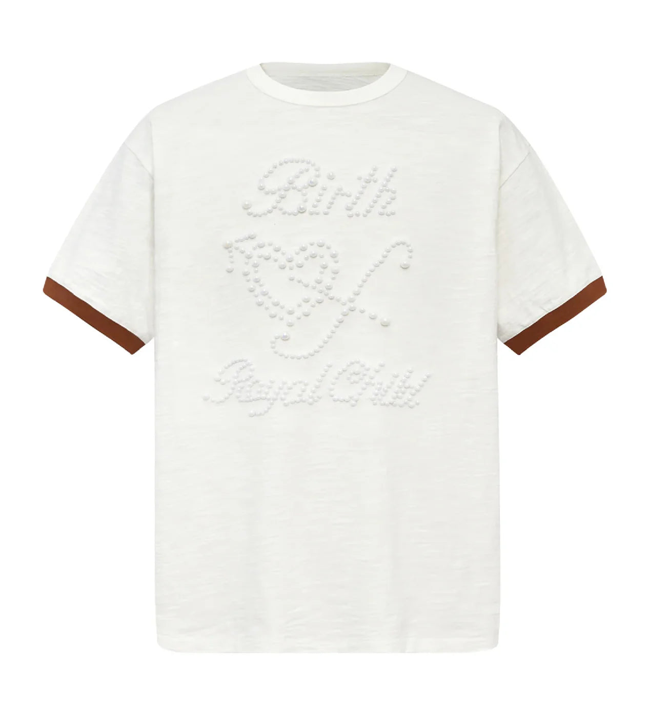 Birth of a Royal Child 'Pearl Patchwork' White Tee