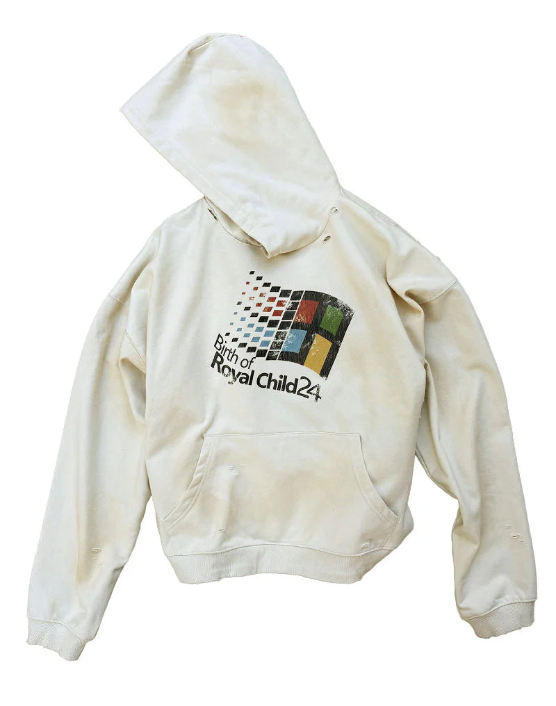 Birth of a Royal Child 'Windows24 Logo' White Hoodie