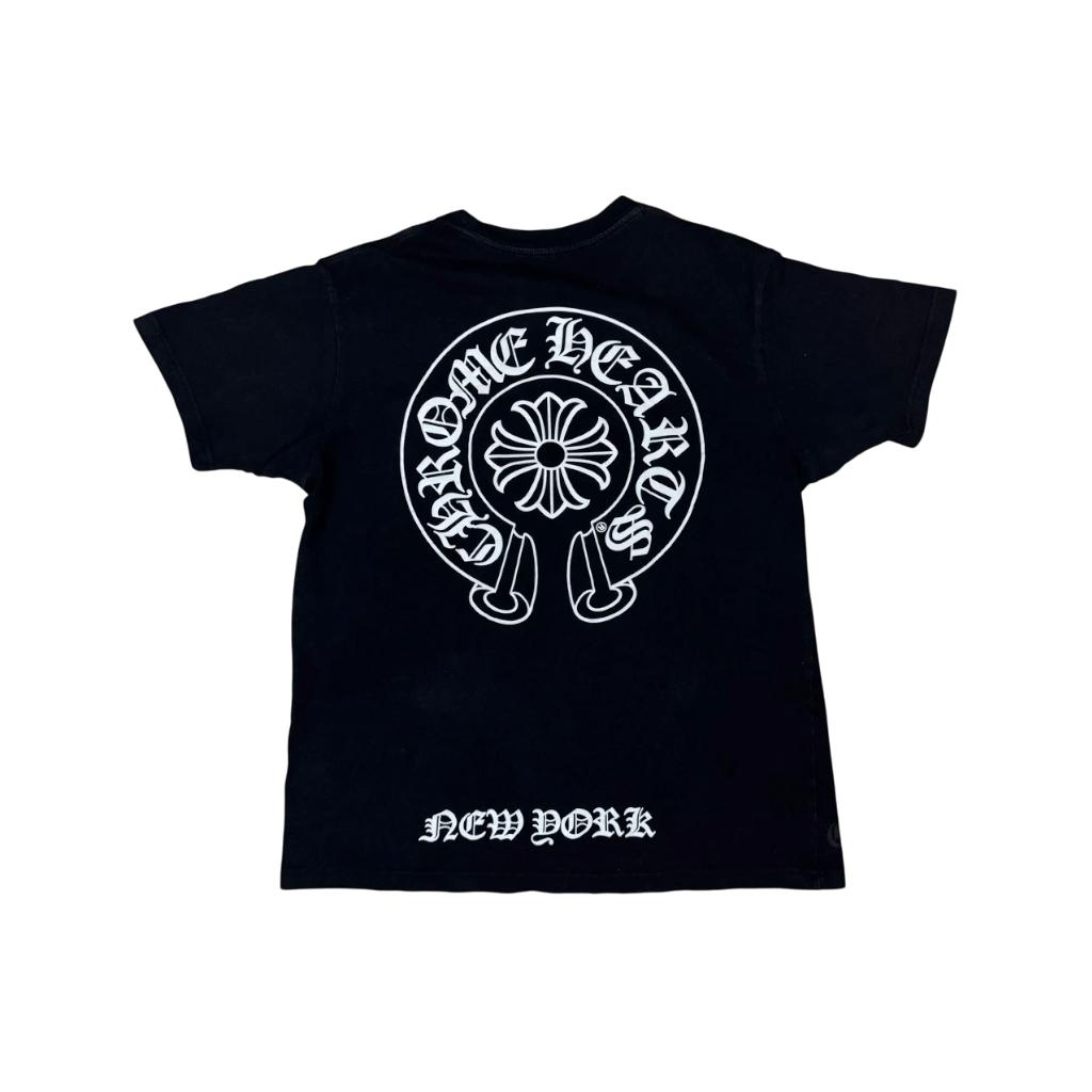 Chrome Hearts 'Floral Horseshoe New York' Black Tee