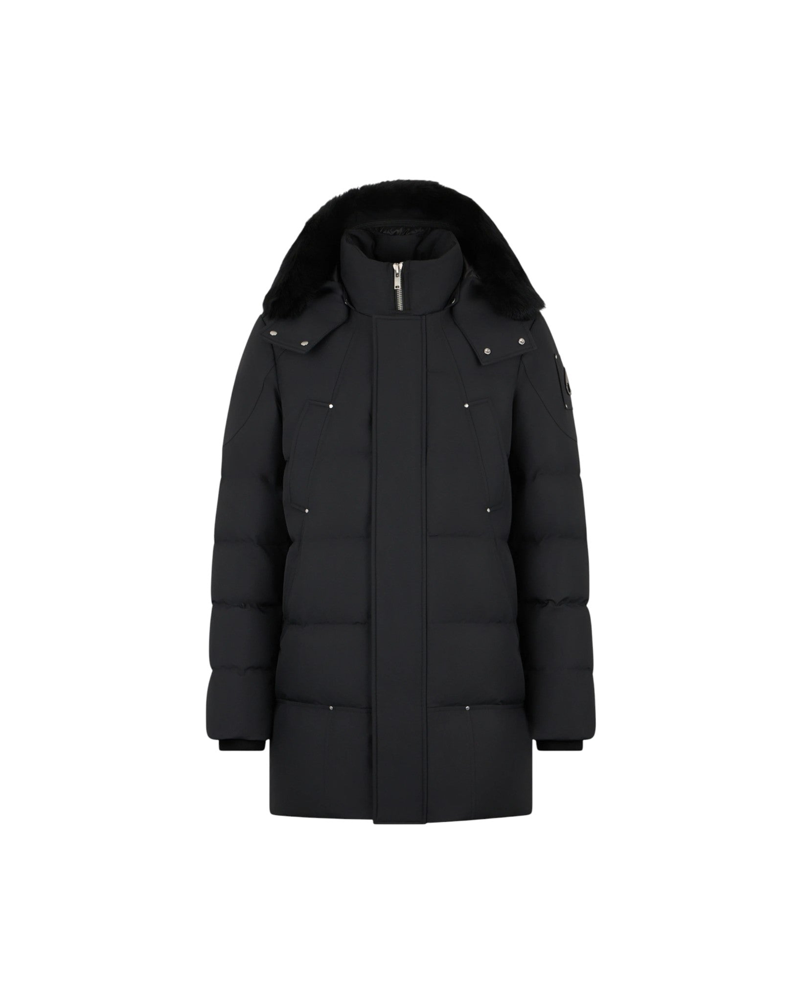 Moose Knuckles 'Black Cloud Neoshear' Black Puffer Coat