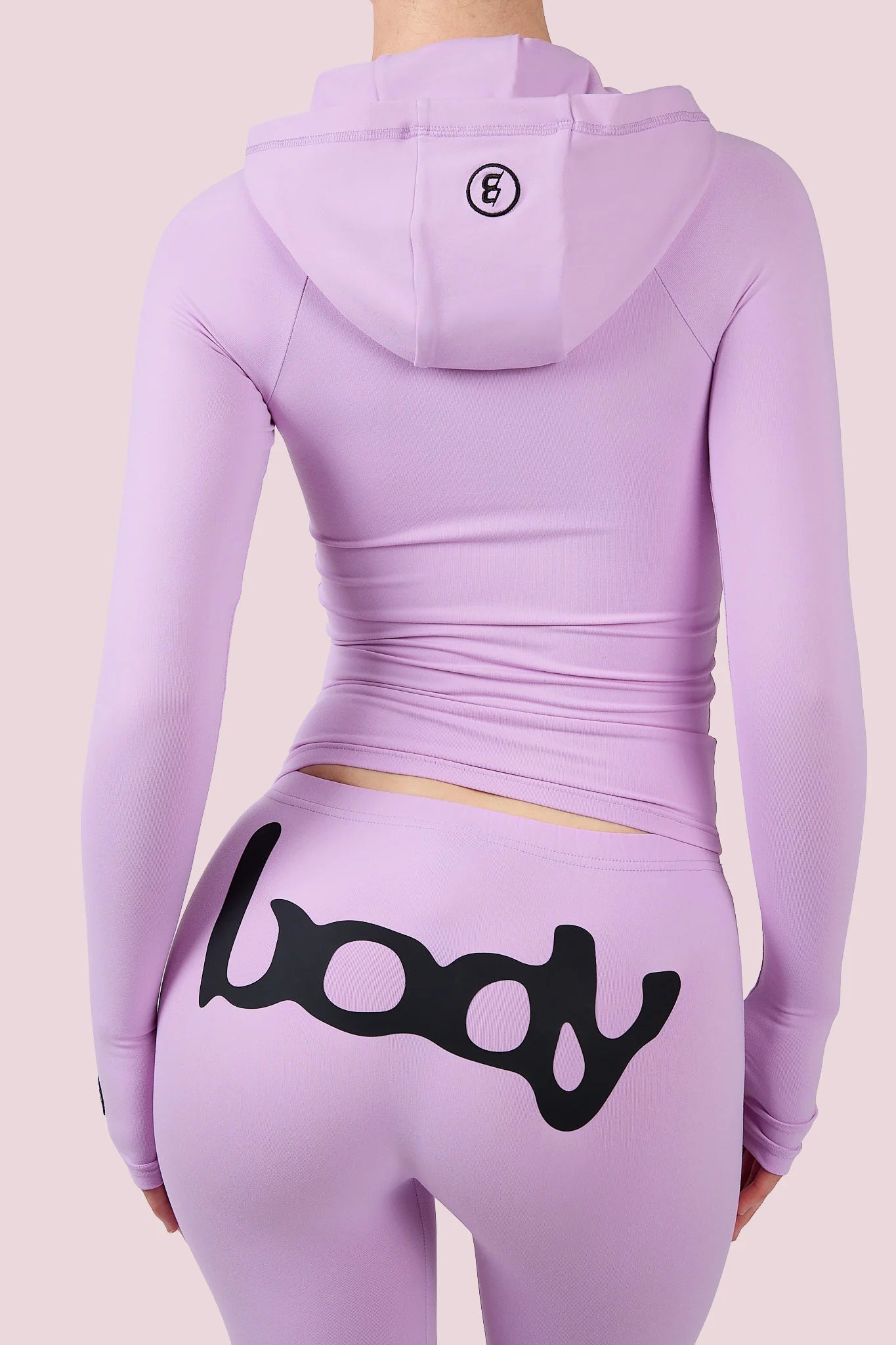 Body By Raven 'Basic 2.0 Ultra Low Rise' Lavender & Black Leggings