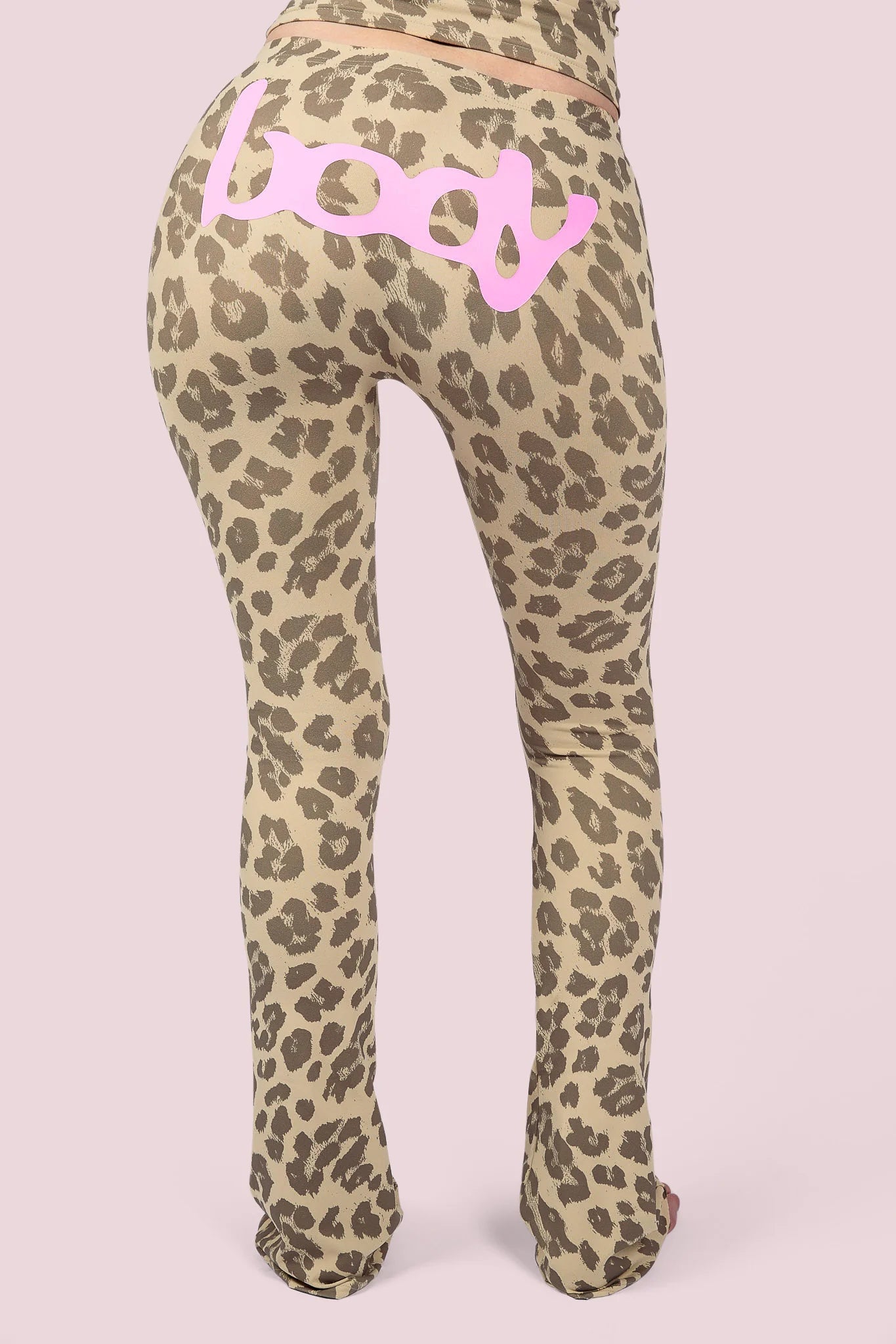 Body By Raven 'Basics 2.0' Leopard & Baby Pink Sweats