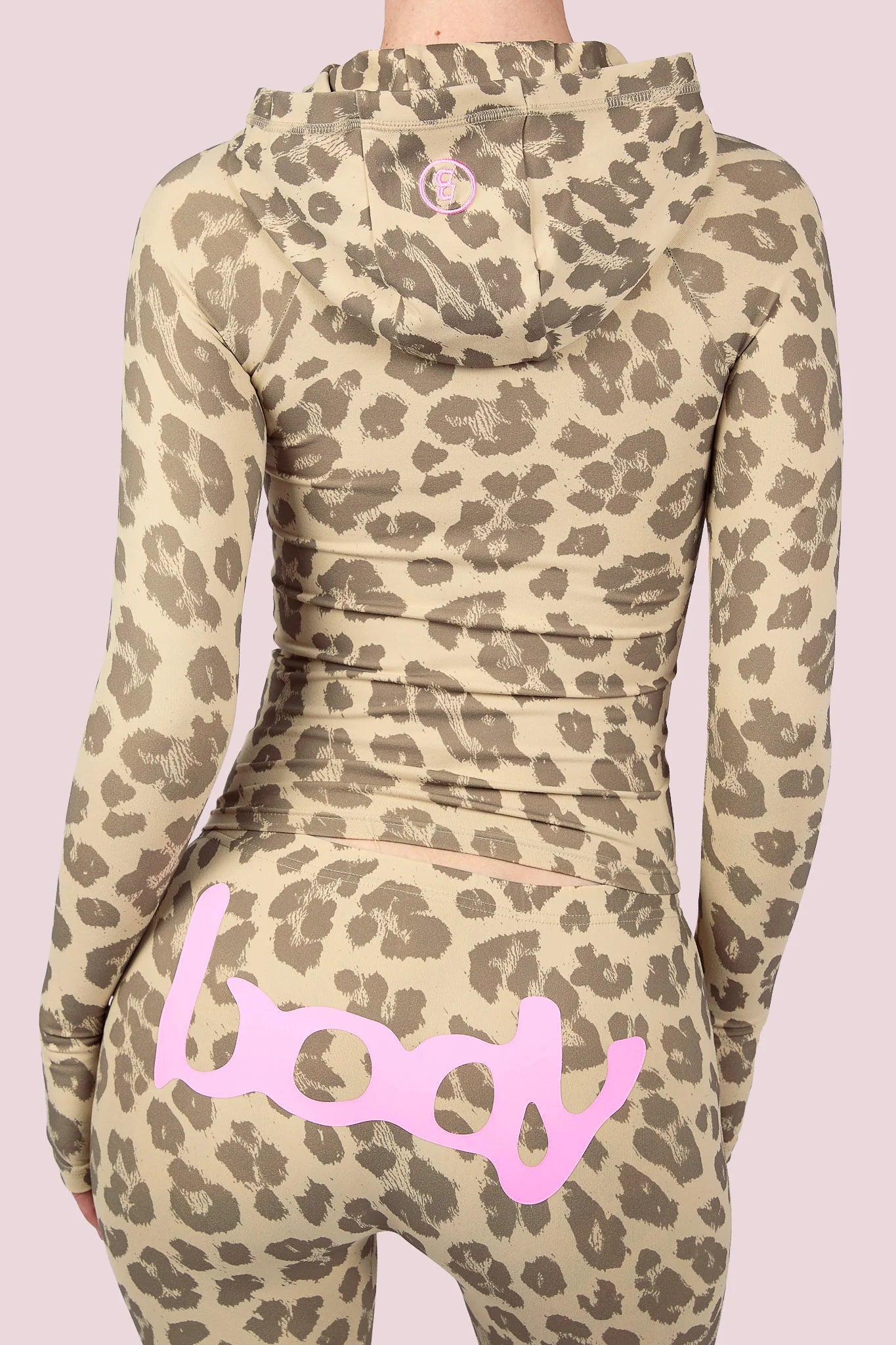 Body By Raven 'Basics 2.0' Leopard & Baby Pink Sweats
