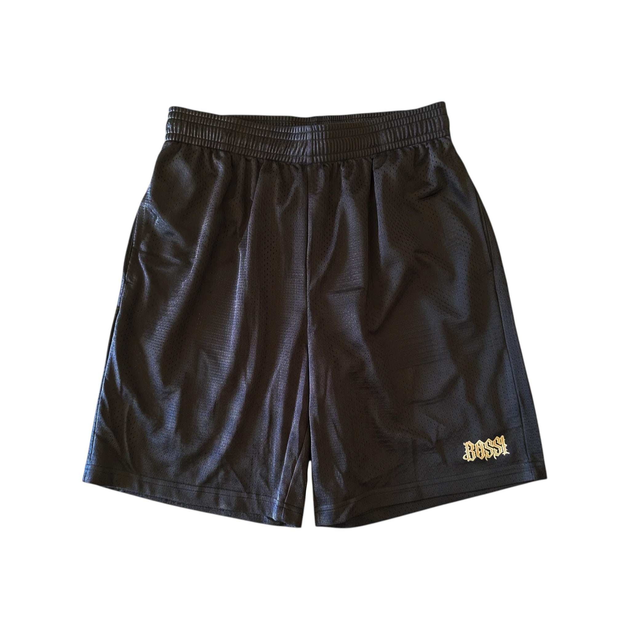 Bossi Black Mesh Shorts