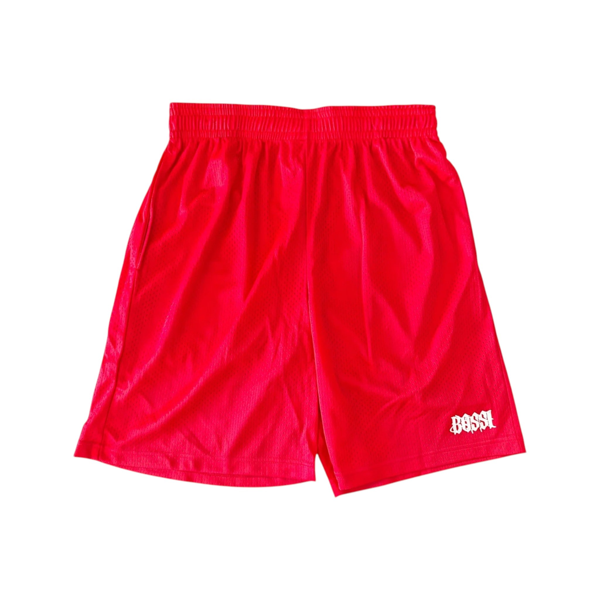 Bossi Red Mesh Shorts