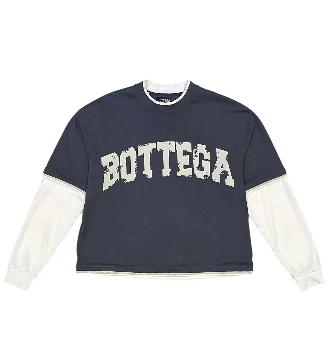 Bottega Desires 'War' LS Navy Tee