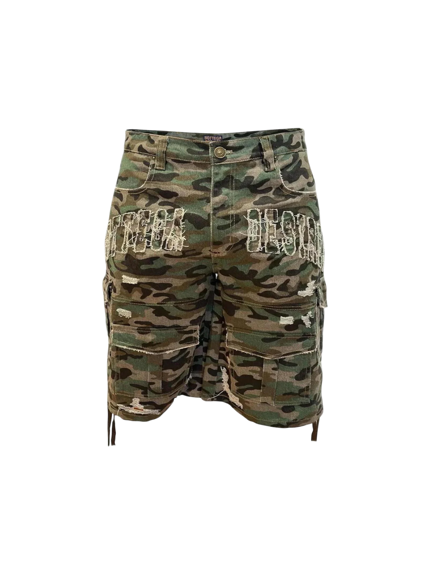 Bottega Desires 'Camo' Cargo Shorts