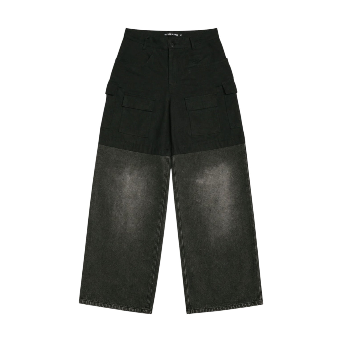 Bottega Desires 'Hybrid' Black Cargo Jeans