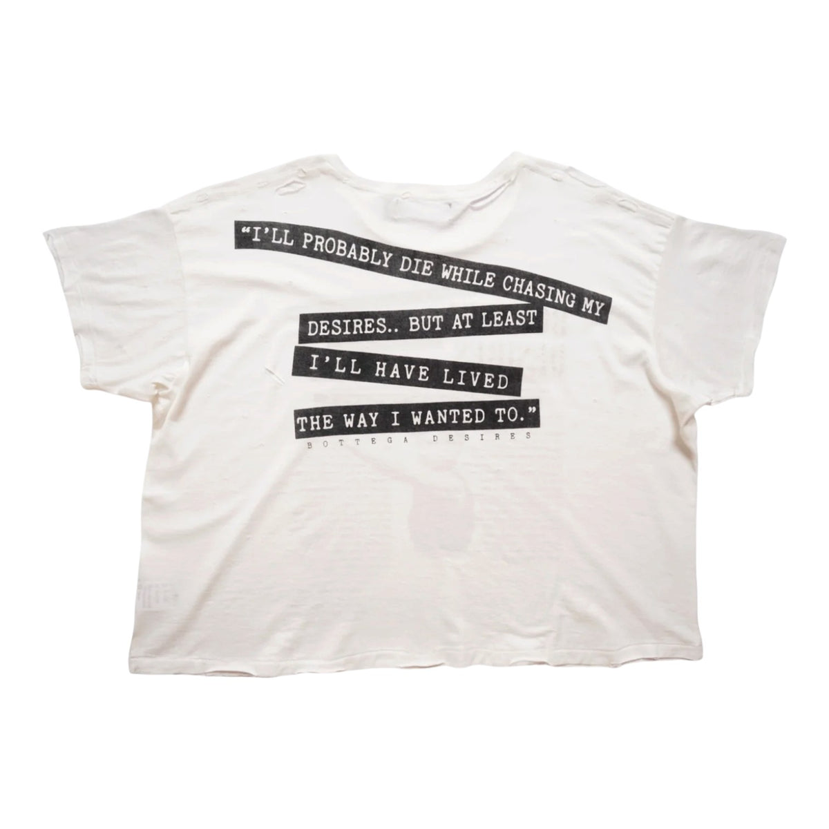Bottega Desires 'Interview' White Tee