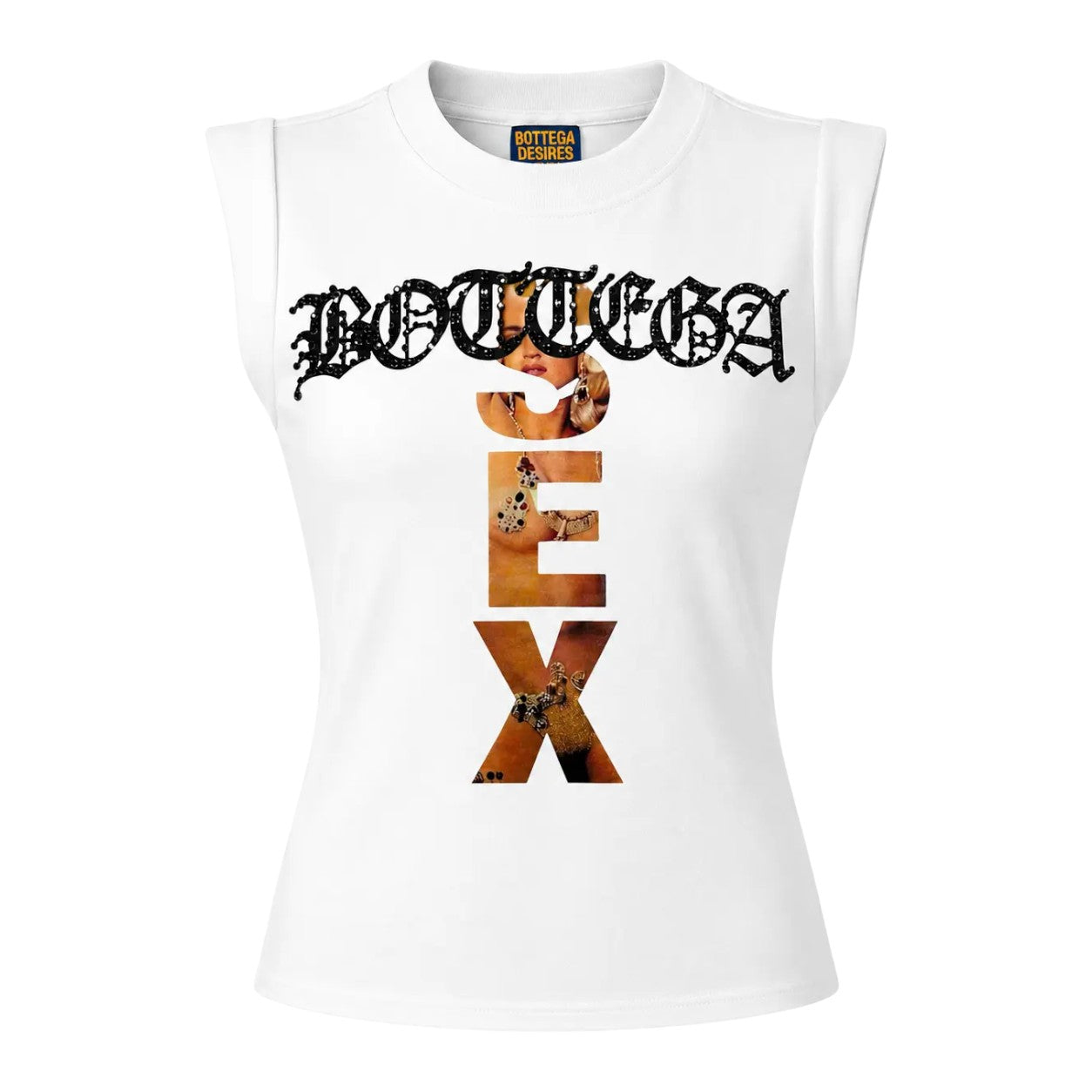 Bottega Desires 'Madonna' White Tank Top (Women's)