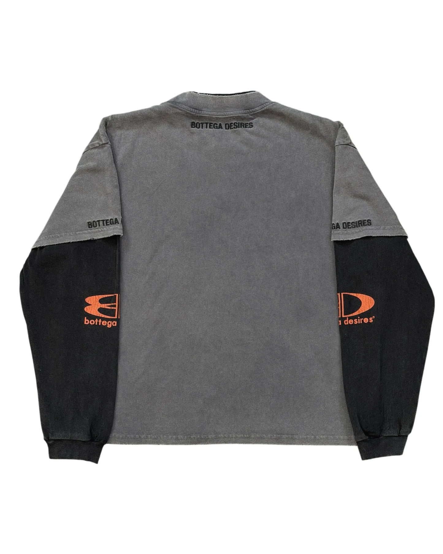 Bottega Desires 'Night's In NY' Grey Layered LS Tee