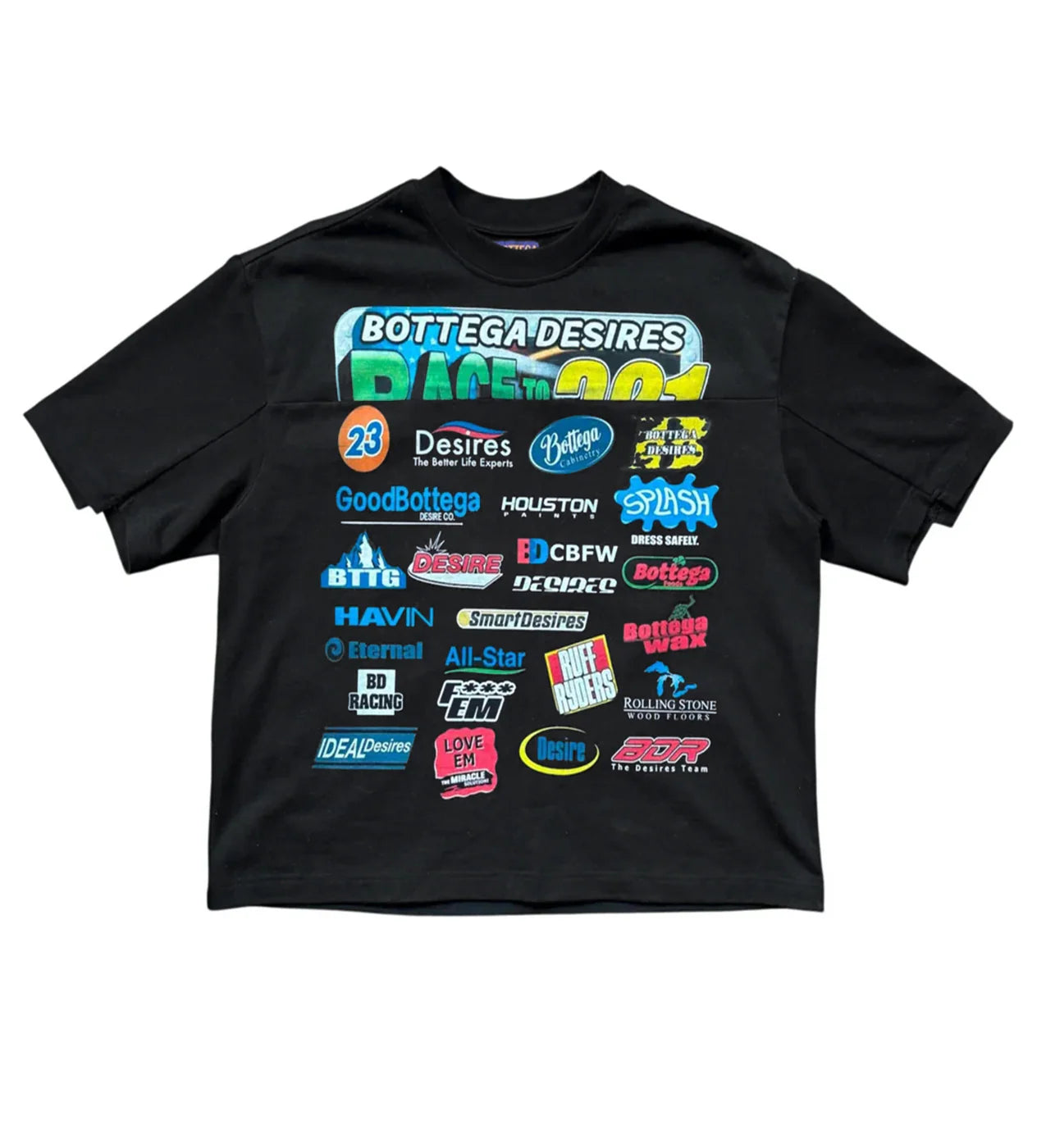 Bottega Desires 'Race' Black Tee