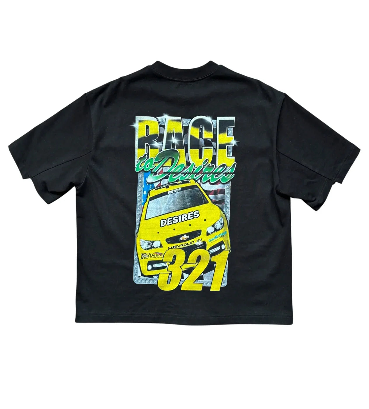 Bottega Desires 'Race' Black Tee