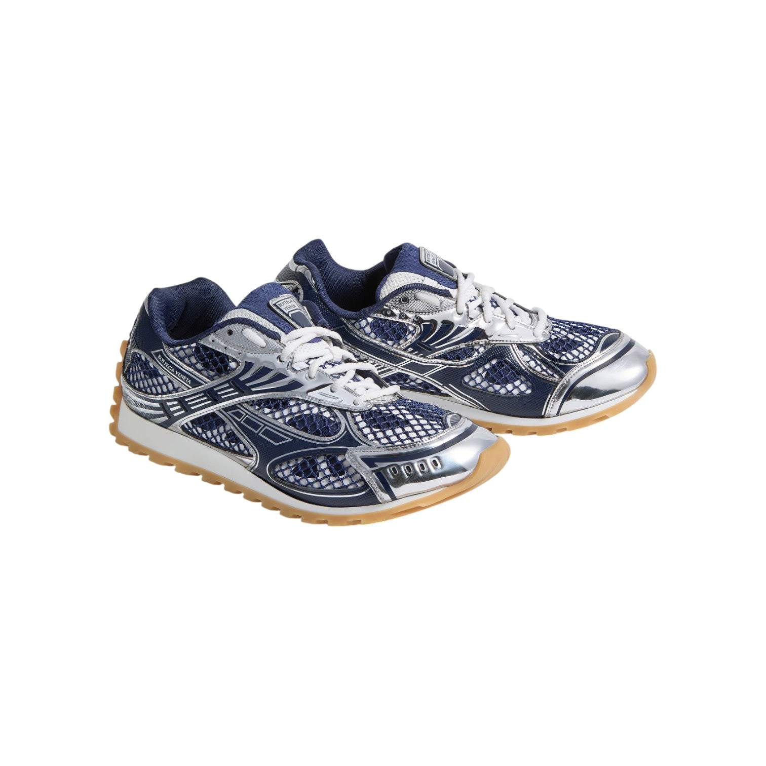 Bottega Veneta 'Orbit' Abyss Navy Sneakers