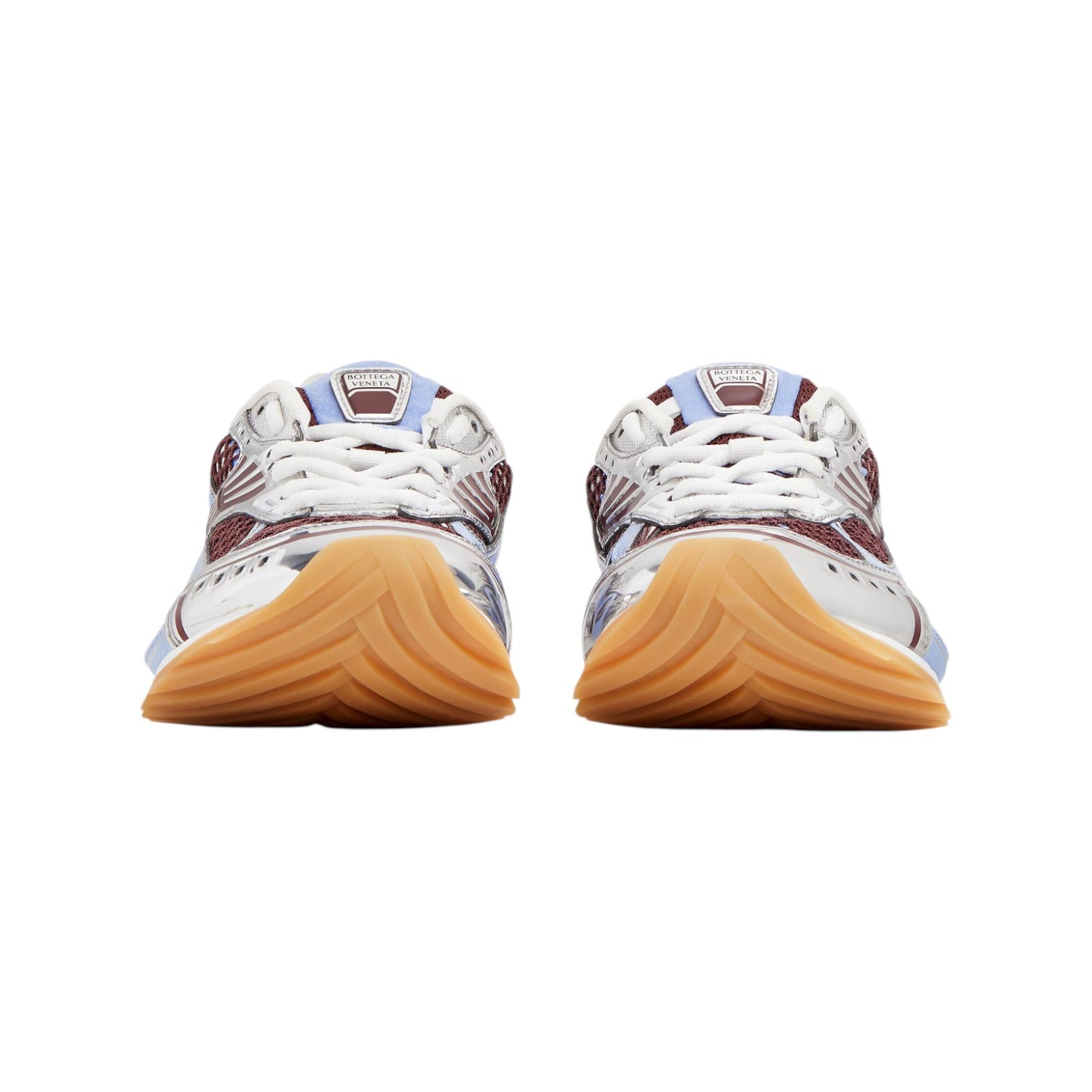 Bottega Veneta 'Orbit' Baby Blue & Burgundy Sneaker
