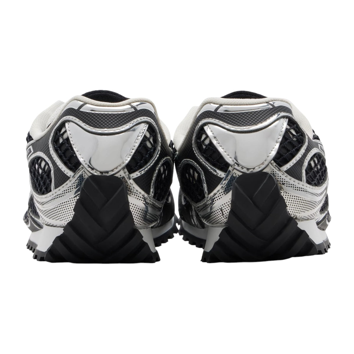 Bottega Veneta 'Orbit' Black & Silver Sneakers